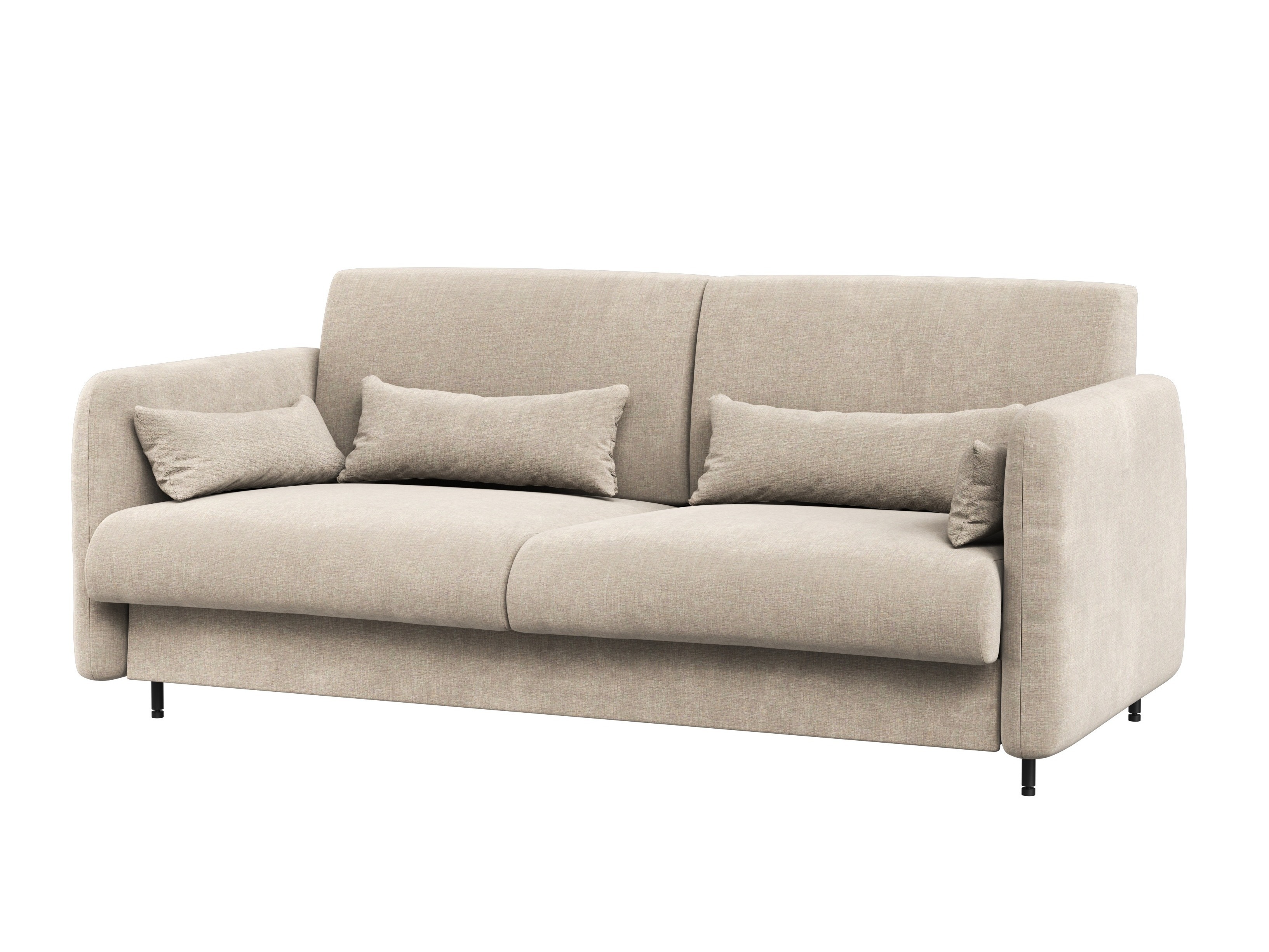 Cama rebatível Concept Lenart VII (Carvalho escuro + Bege)