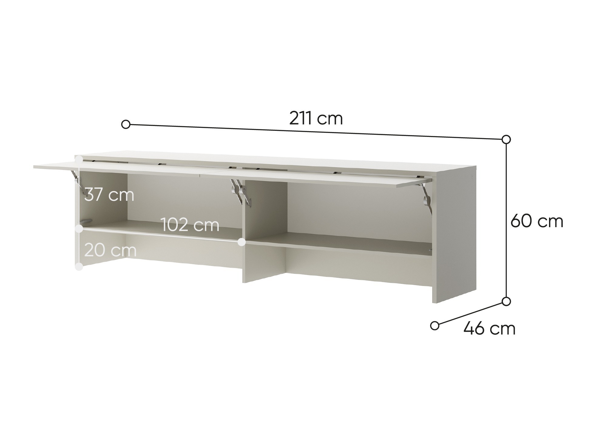 Conjunto de mobiliário Concept Lenart 106