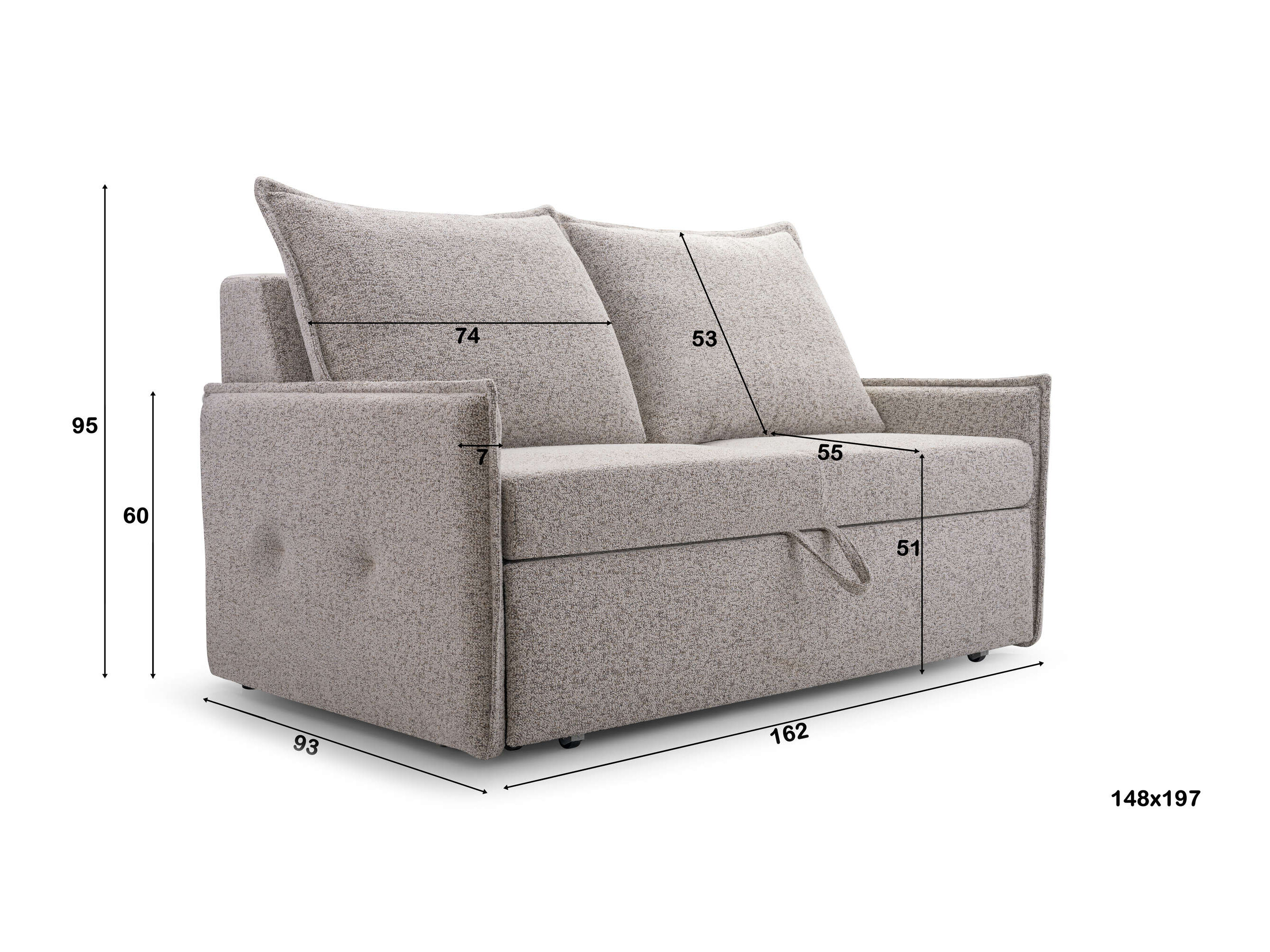 Sofá-cama Lufkin 163 (Puente 06)