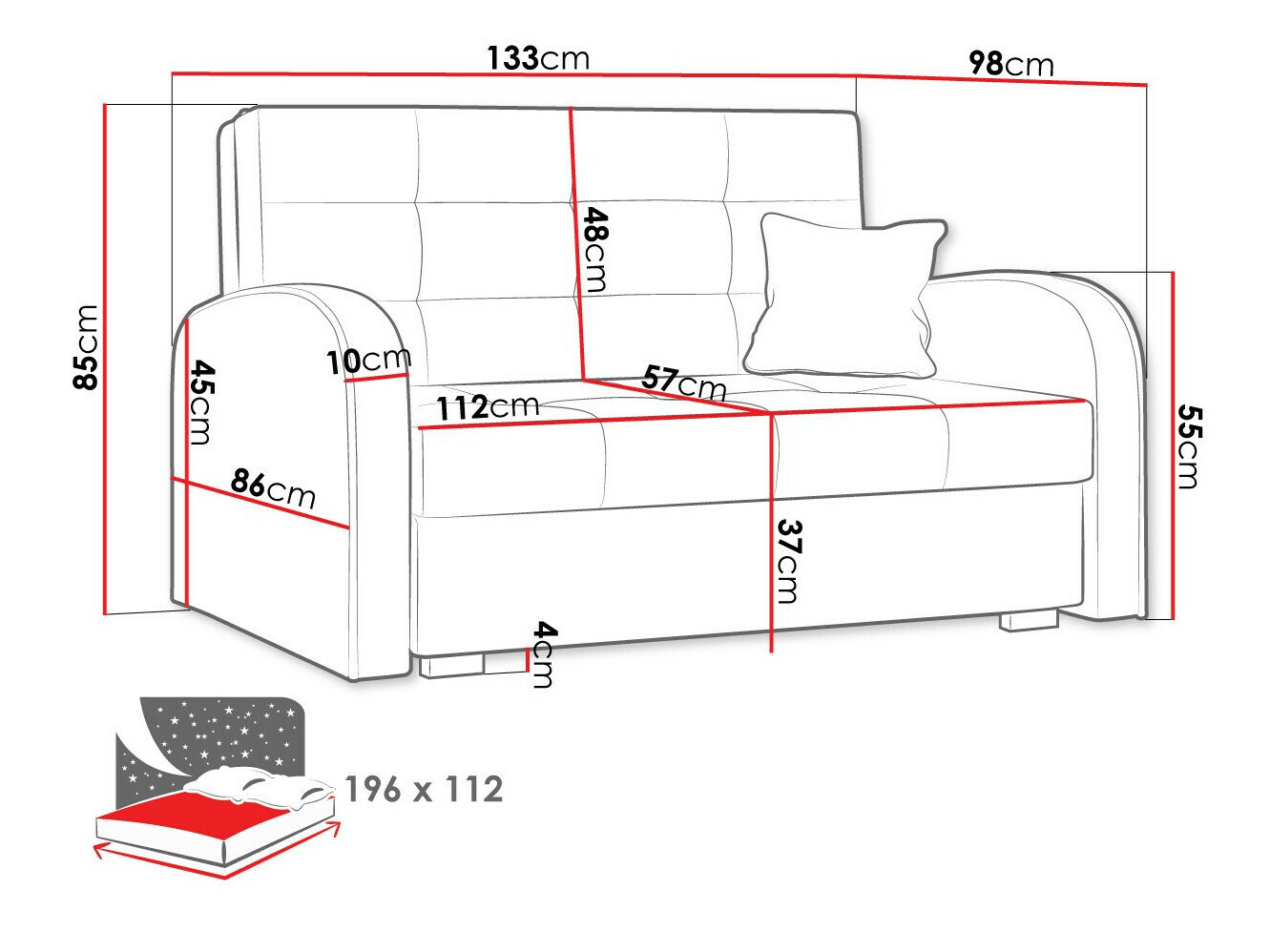 Sofá-cama SP7169