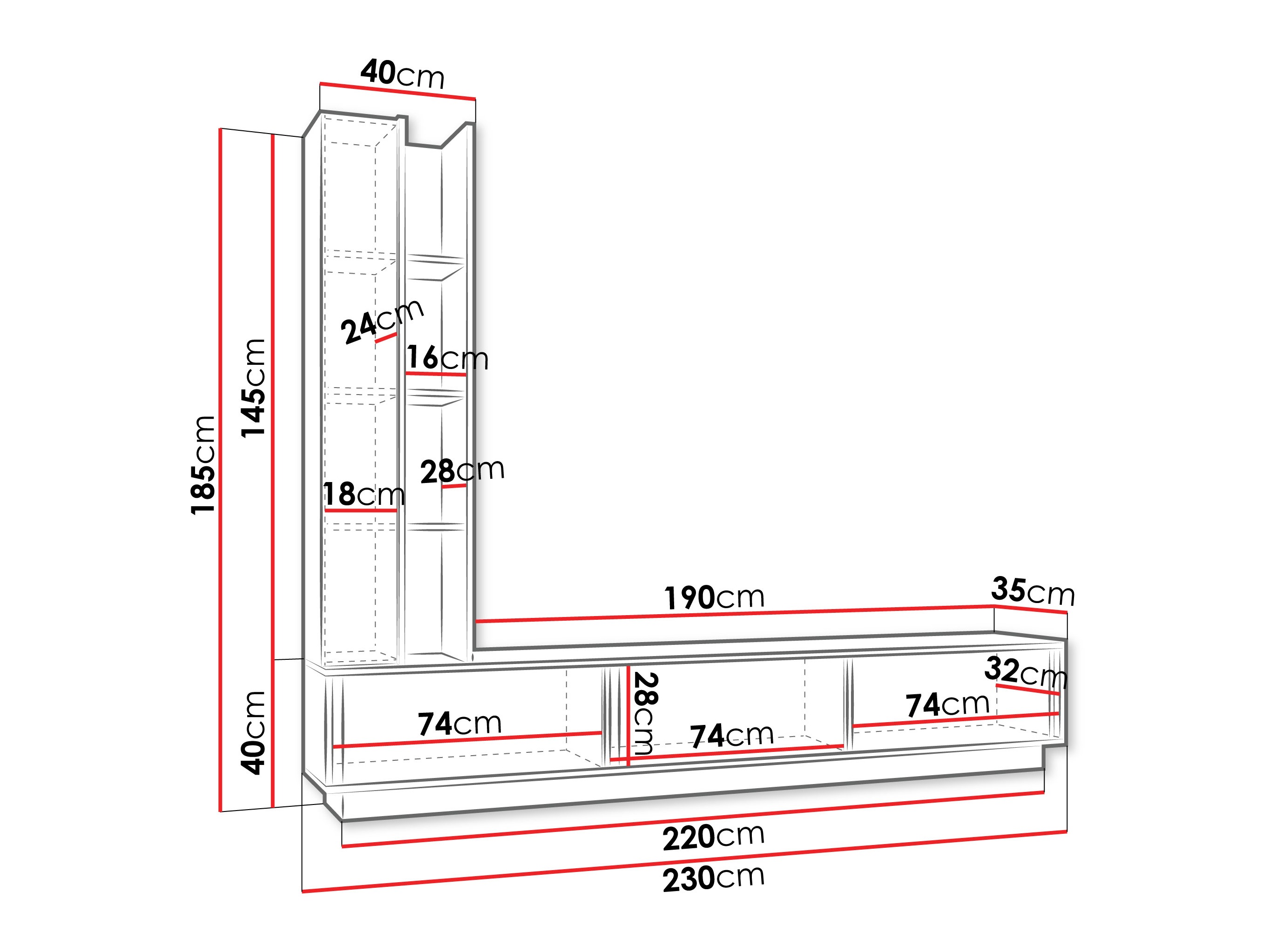 Conjunto para sala de estar Modes