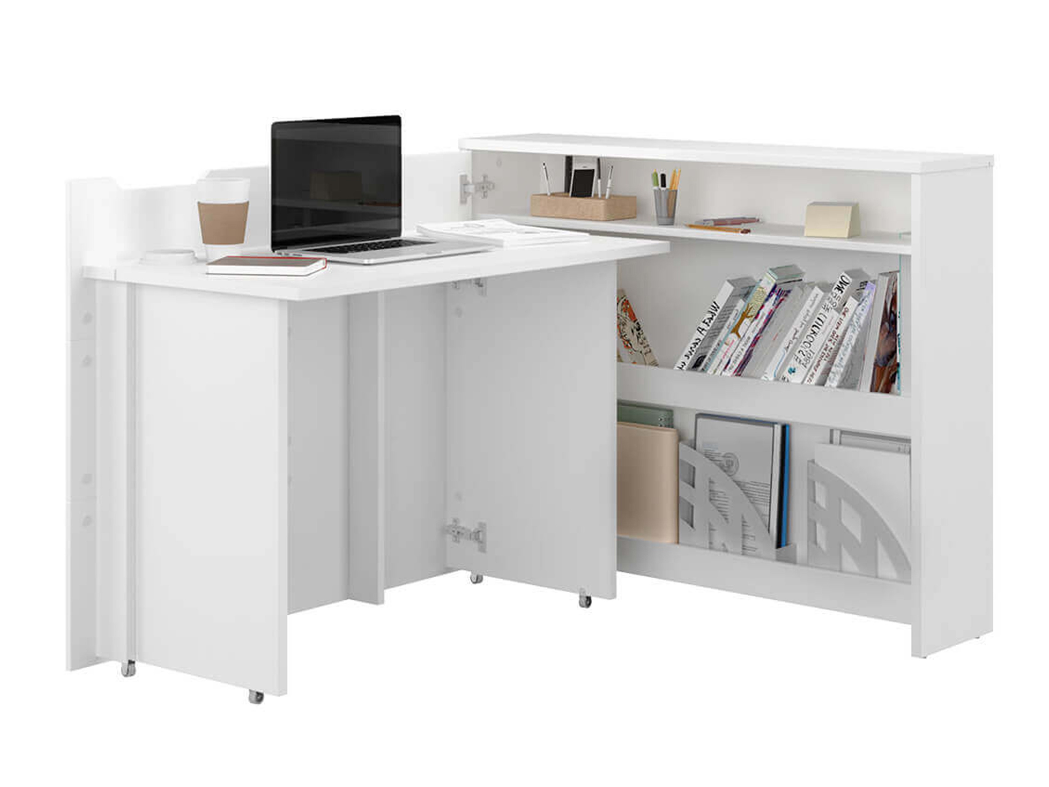 Mesa de escritório para cantos Concept Lenart (Branco)