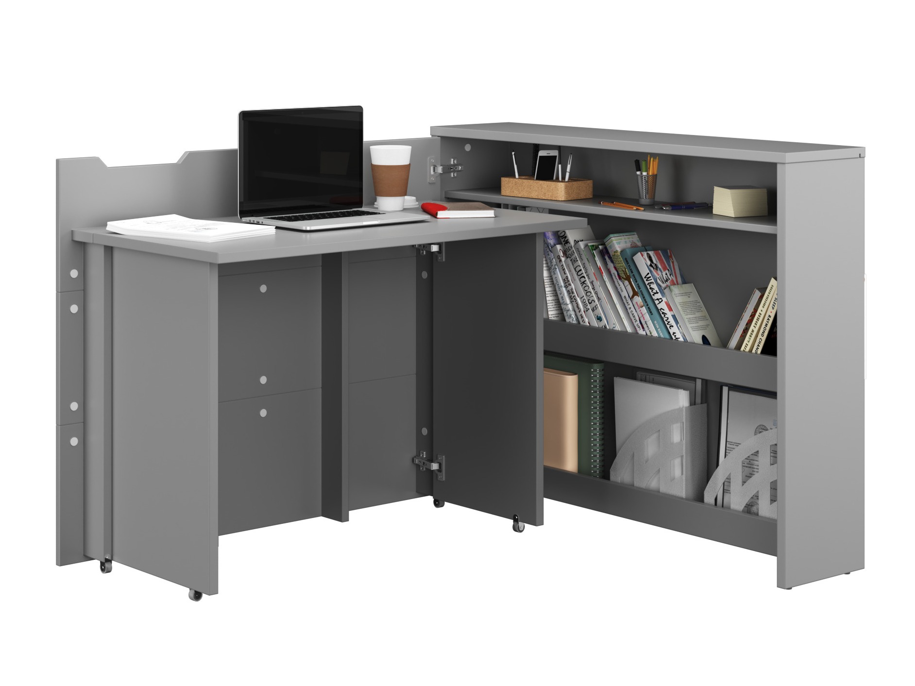 Mesa de escritório para cantos Concept Lenart (Cinzento)