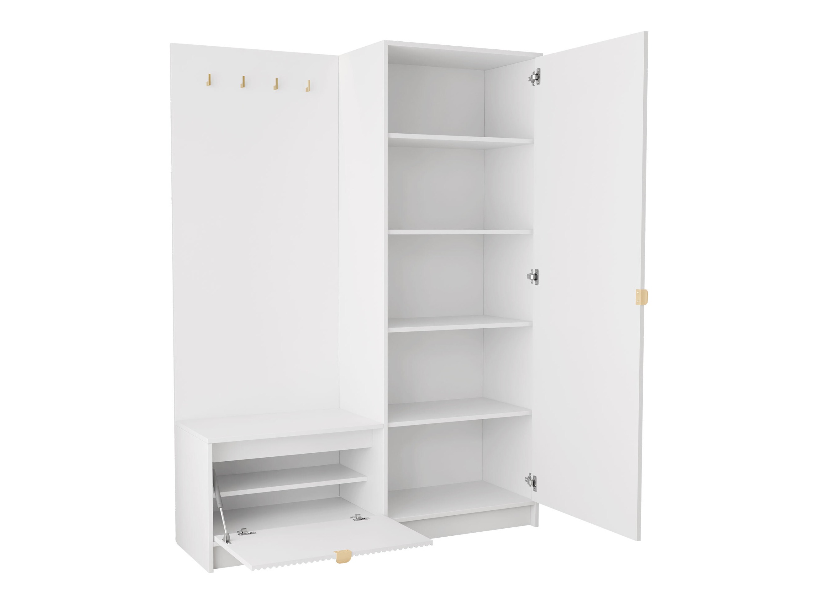 Conjunto para corredor Comfivo Larmire 128 (Branco)