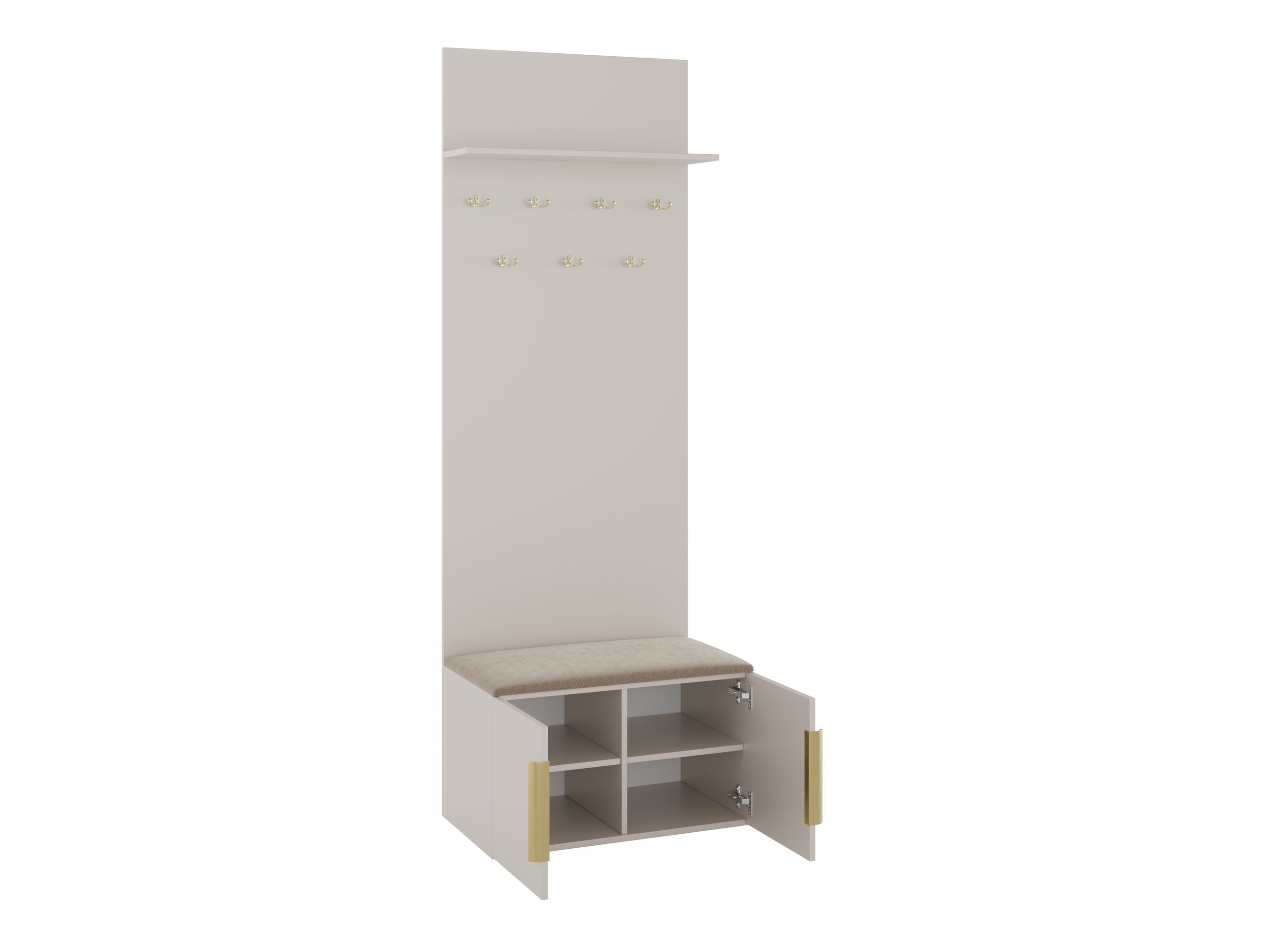 Conjunto para corredor Comfivo 583 (Bege + Dourado)