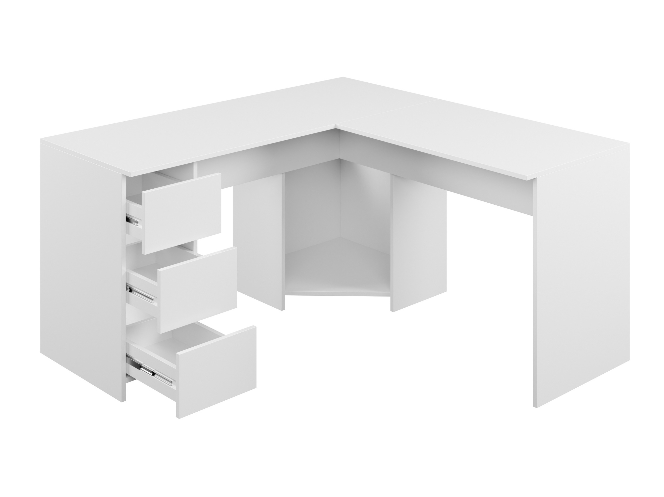 Mesa de escritório para cantos Comfivo Insuler (Branco)