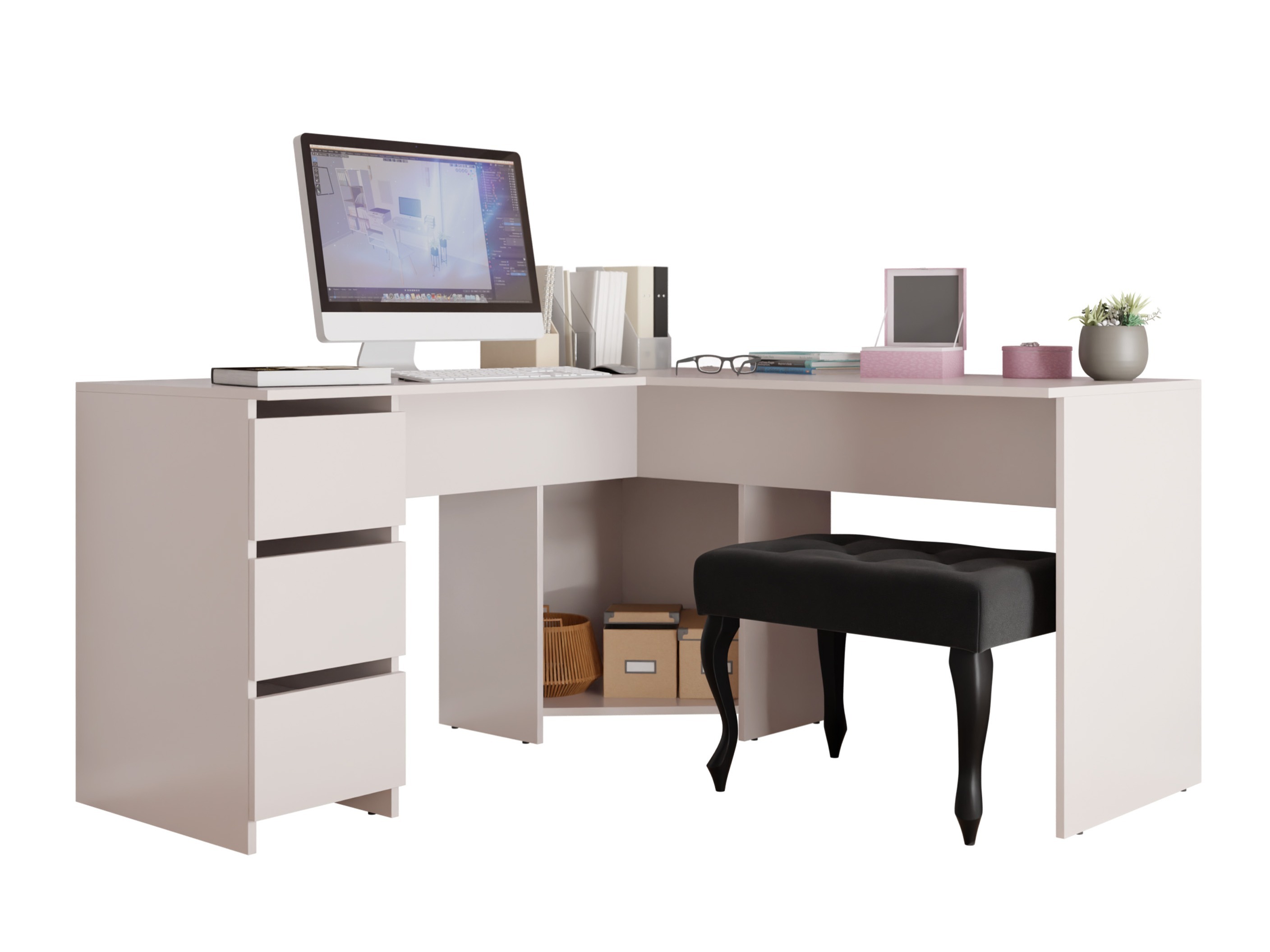 Mesa de escritório para cantos Comfivo Insuler (Caxemira)