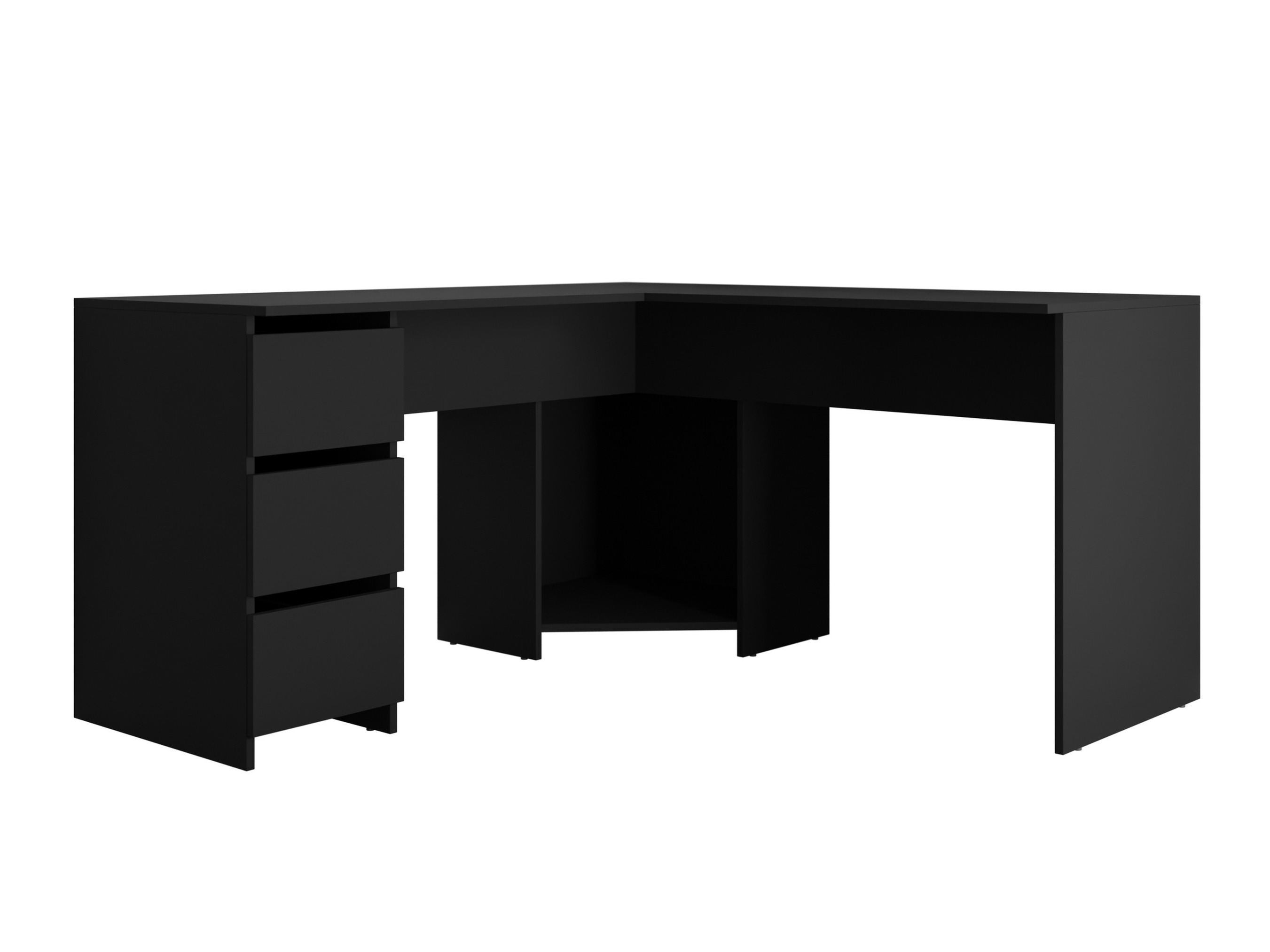 Mesa de escritório para cantos Comfivo Insuler (Preto)