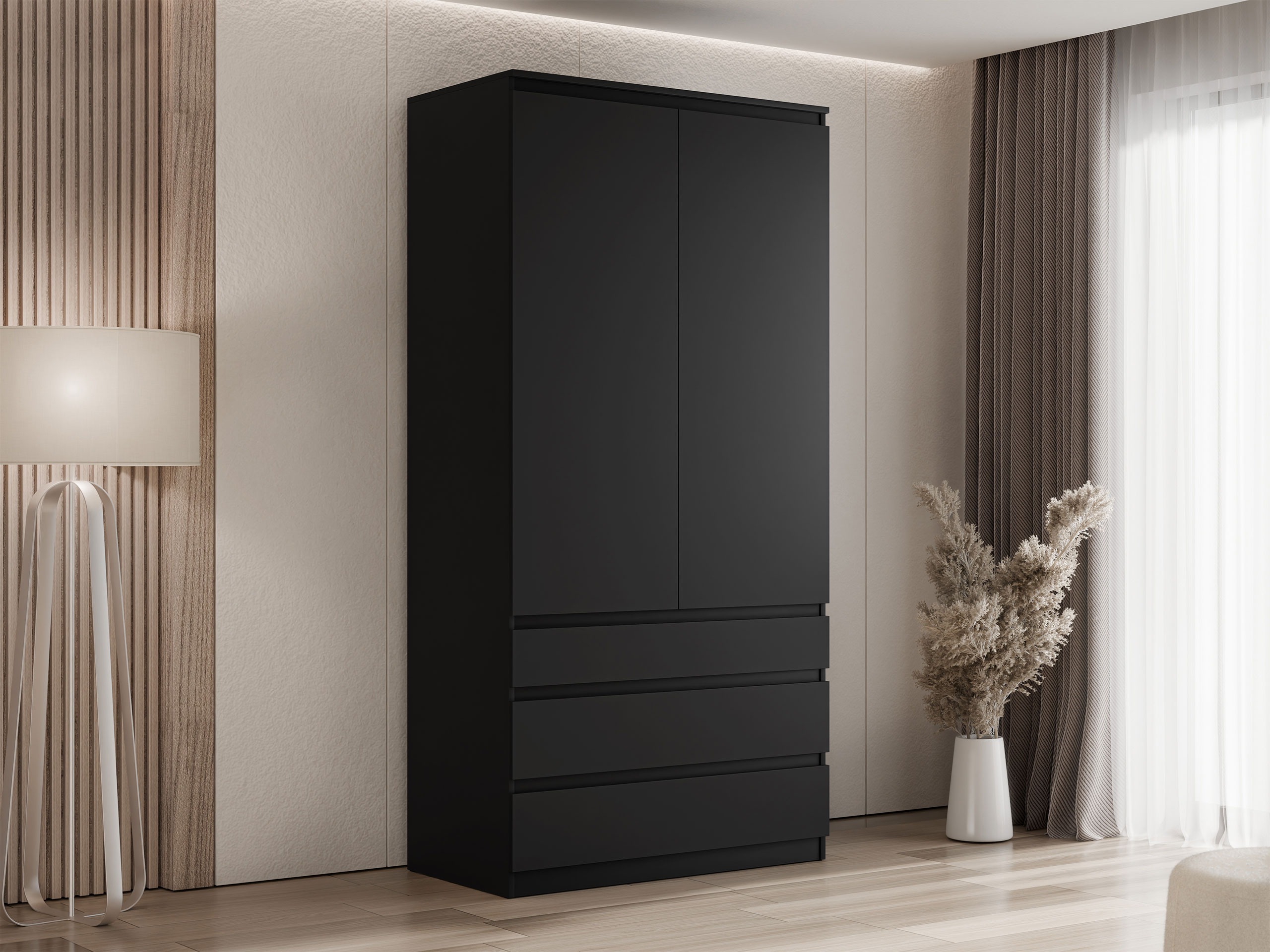 Roupeiro Comfivo Structor (Preto)
