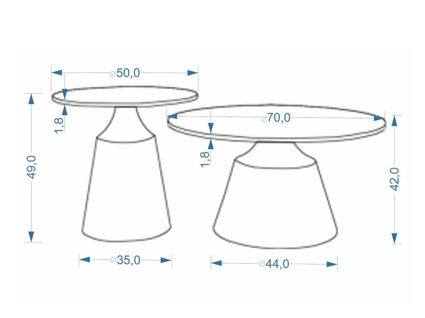 Conjunto de mesa de centro Houston 2195