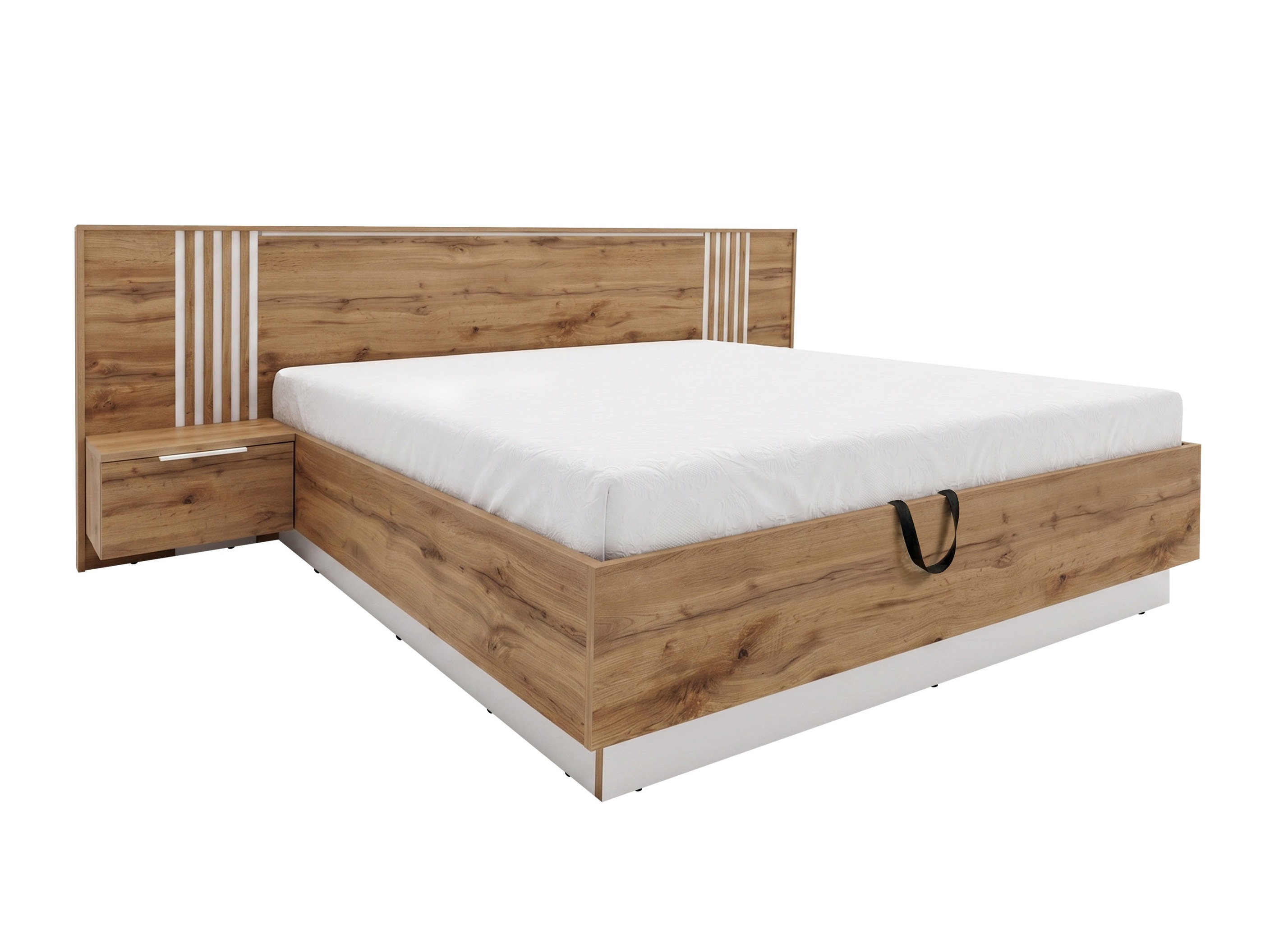 Cama Collis (Carvalho wotan + Branco)