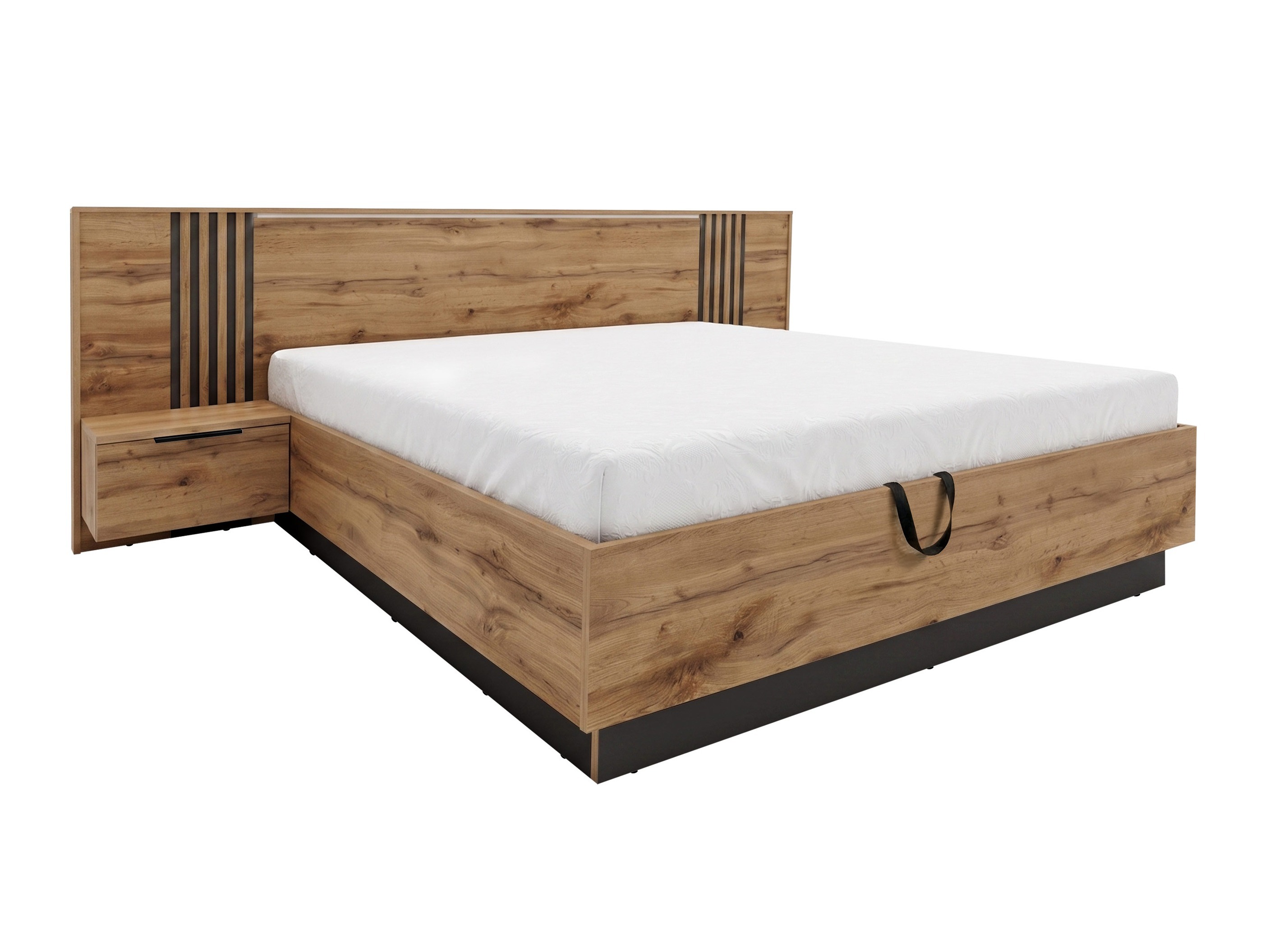 Cama Collis (Carvalho wotan + Preto)