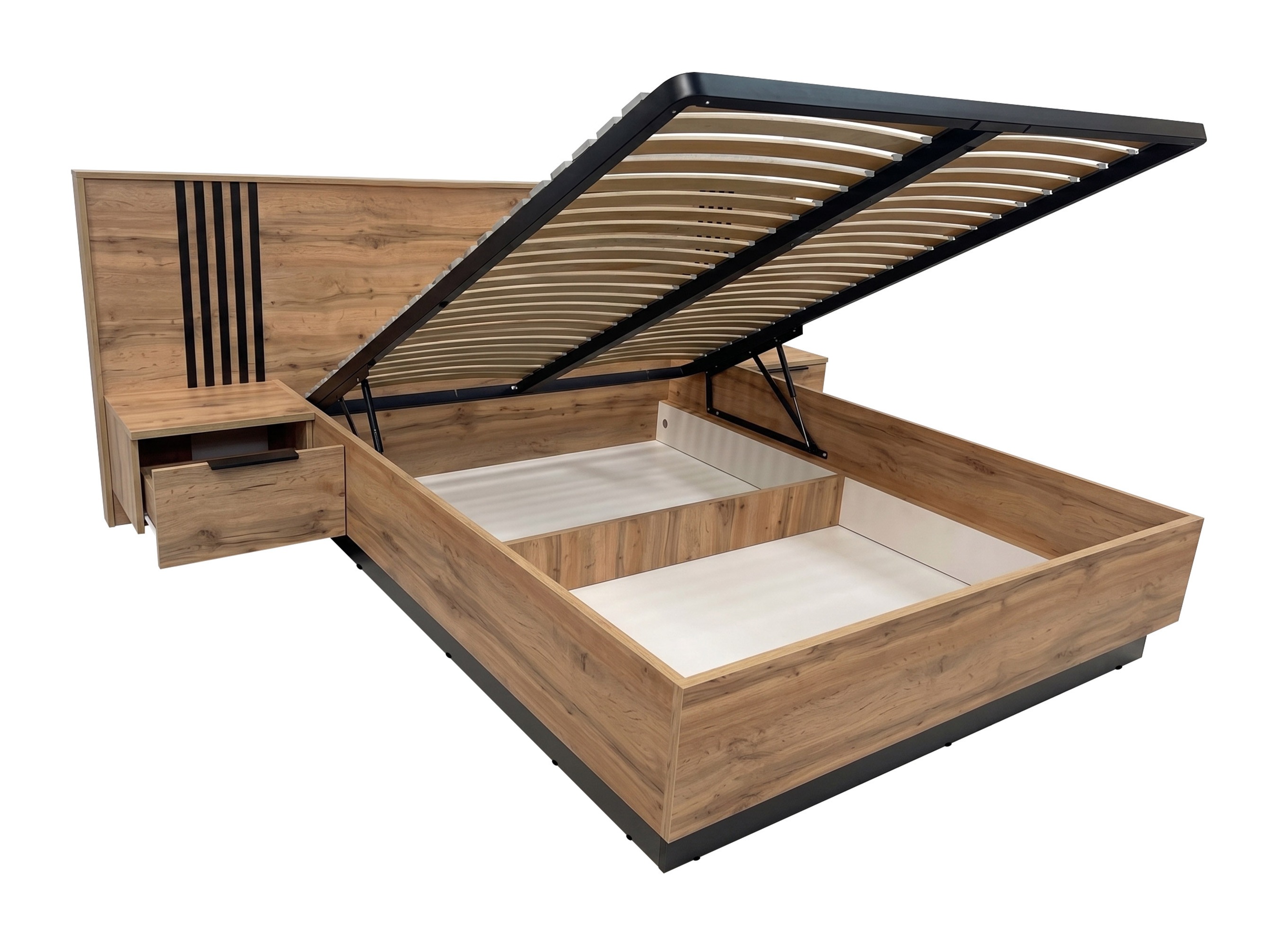 Cama Collis (Carvalho wotan + Preto)