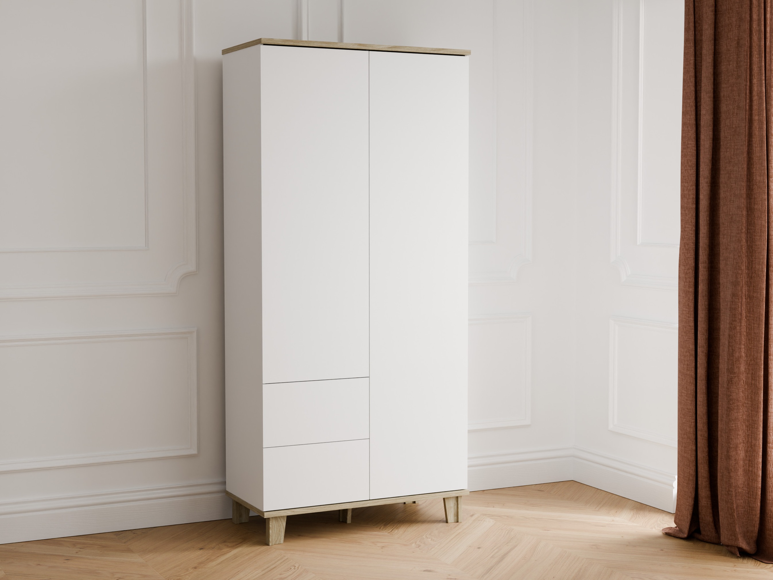 Roupeiro Evarveru 100 (Mate branco)
