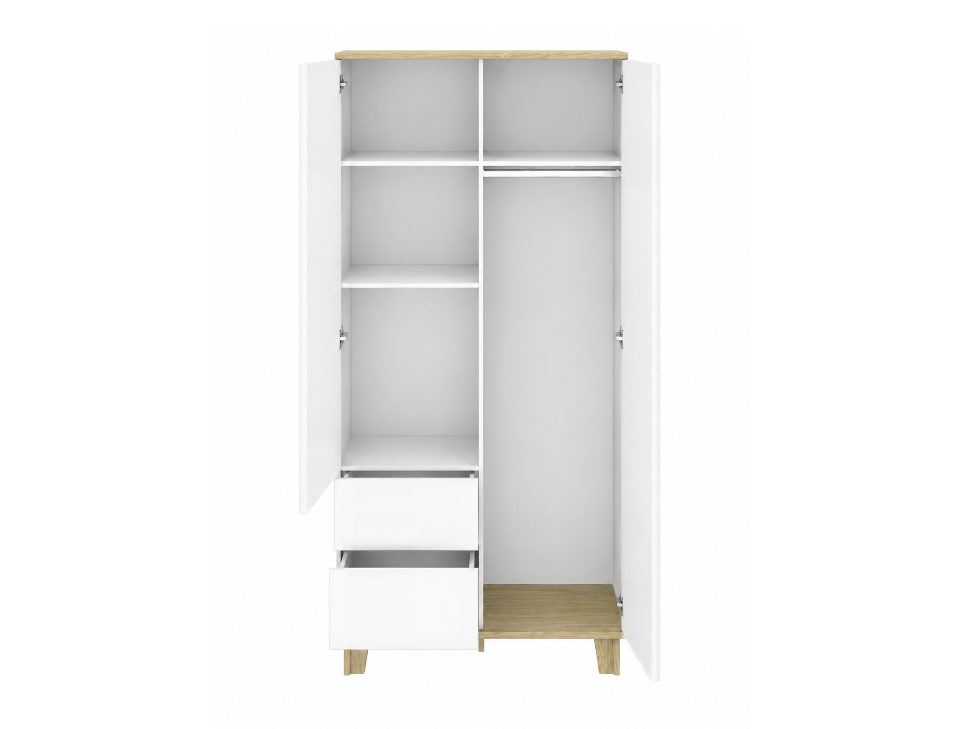 Roupeiro Evarveru 100 (Mate branco)