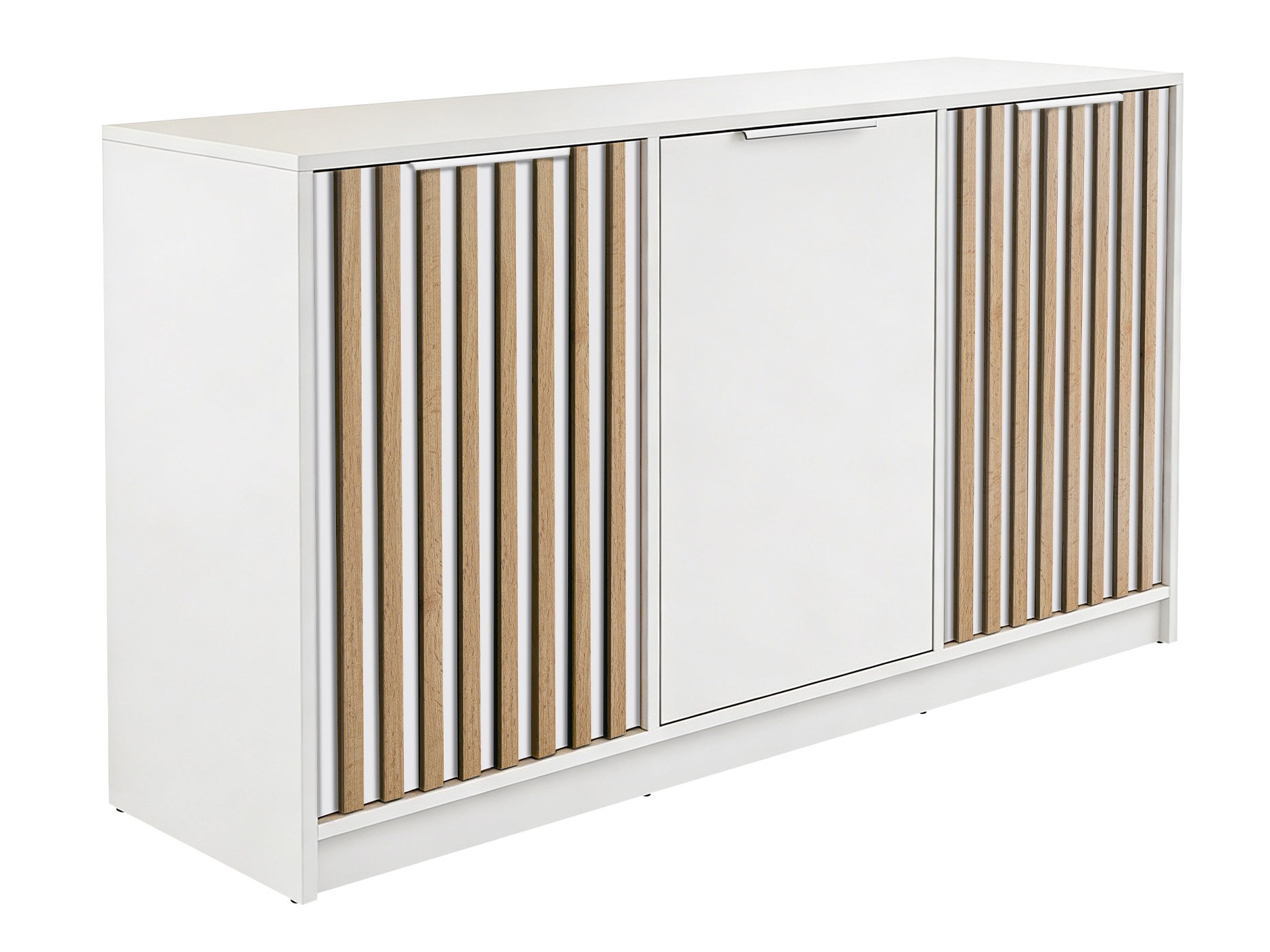 Aparador Collis IV (Branco + Carvalho wotan)