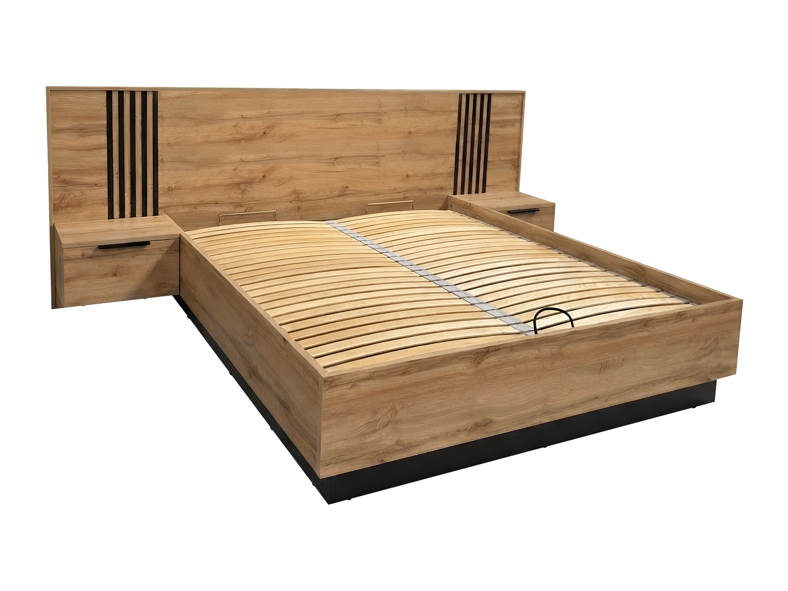 Conjunto para quarto Collis (Carvalho wotan + Preto)