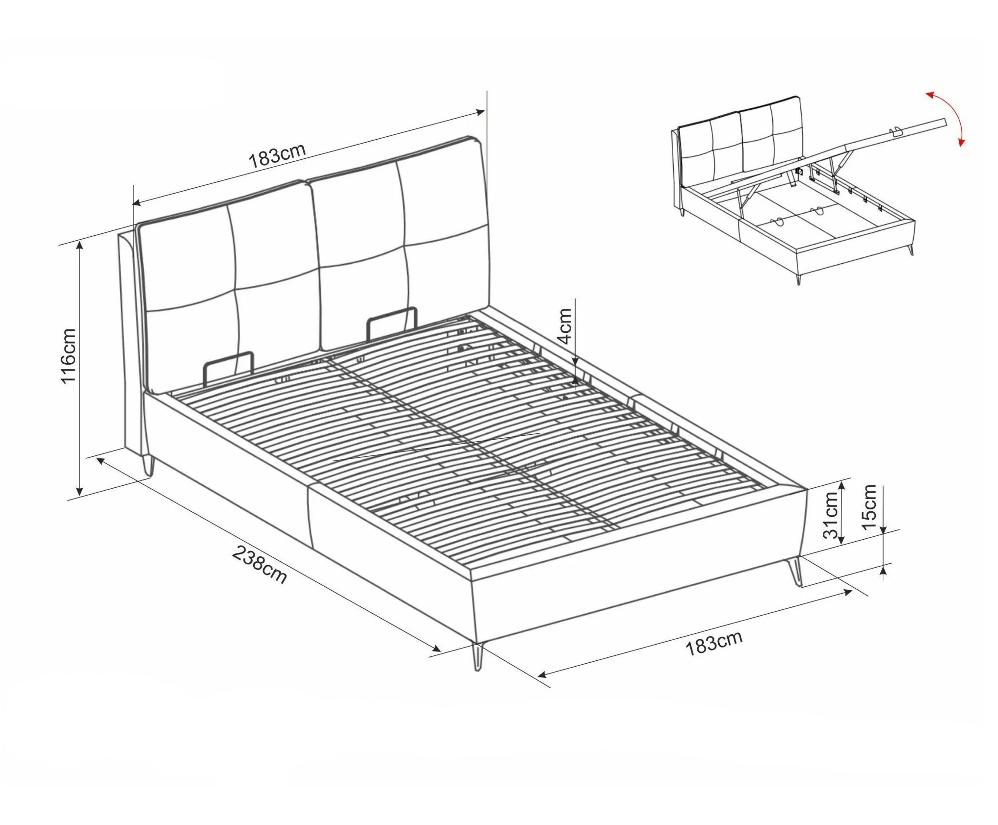 Cama Detroit 1010