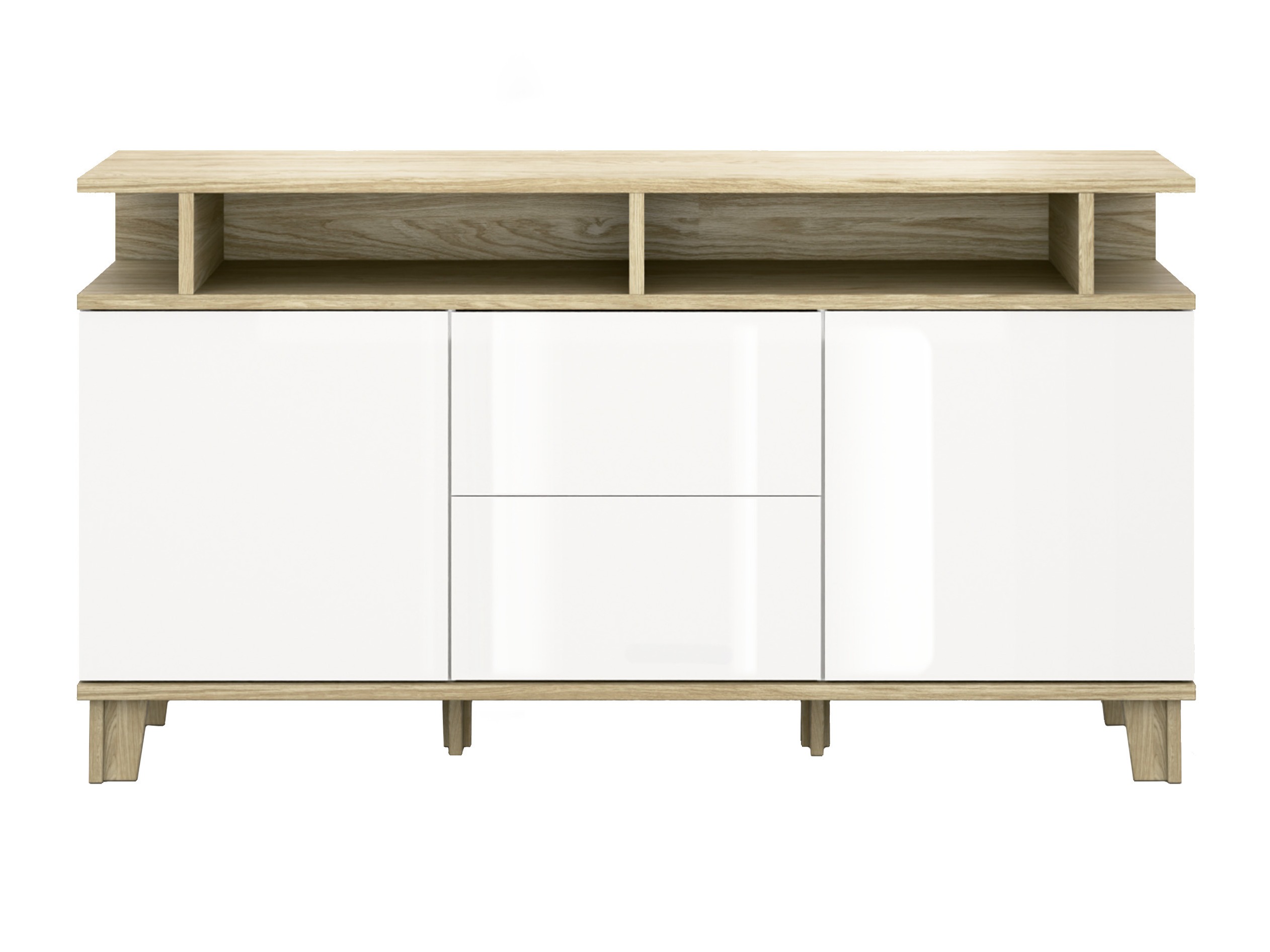 Cómoda Evarveru 105 (Branco brilhante)