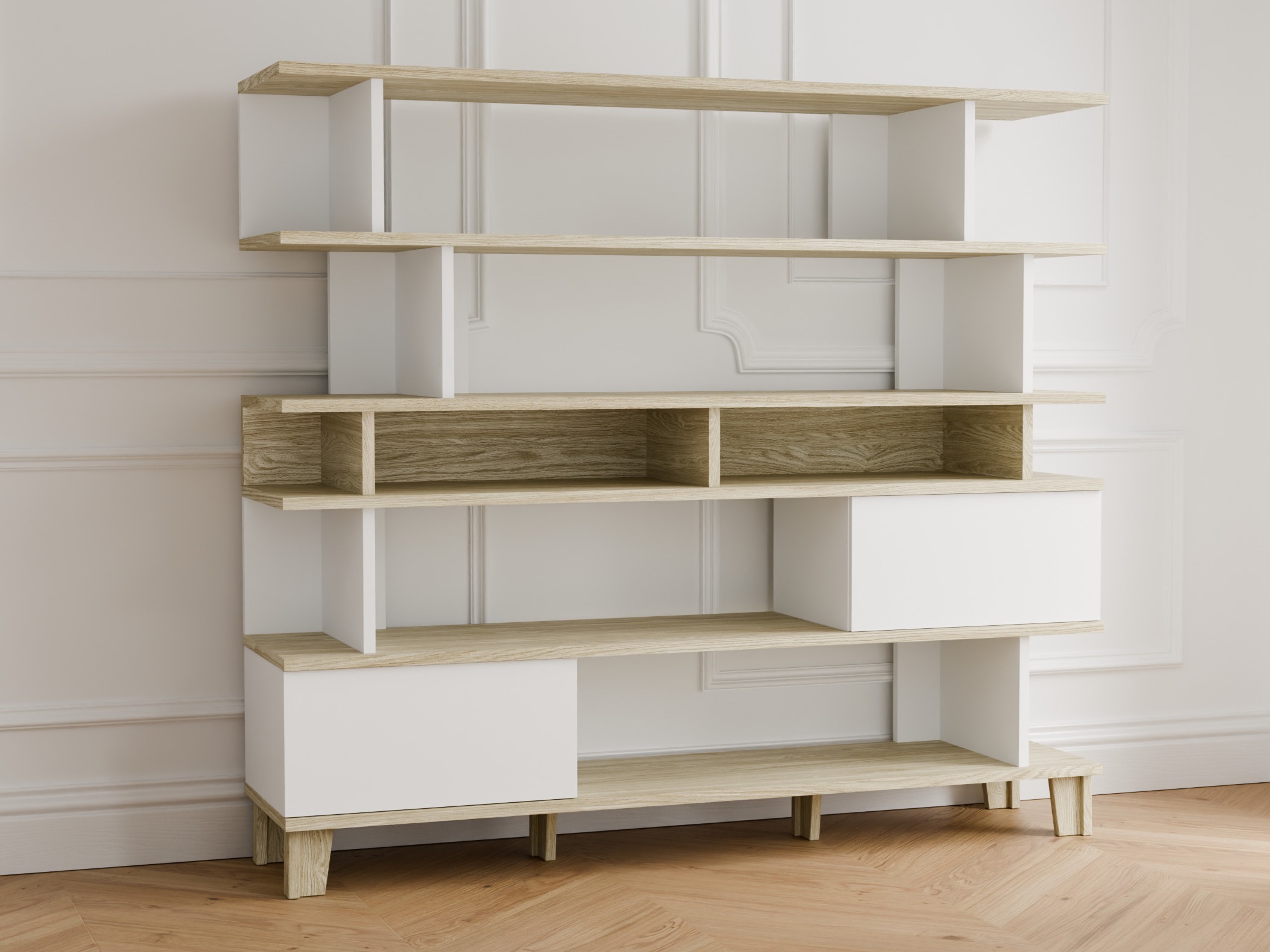 Estante Evarveru 104 (Mate branco)
