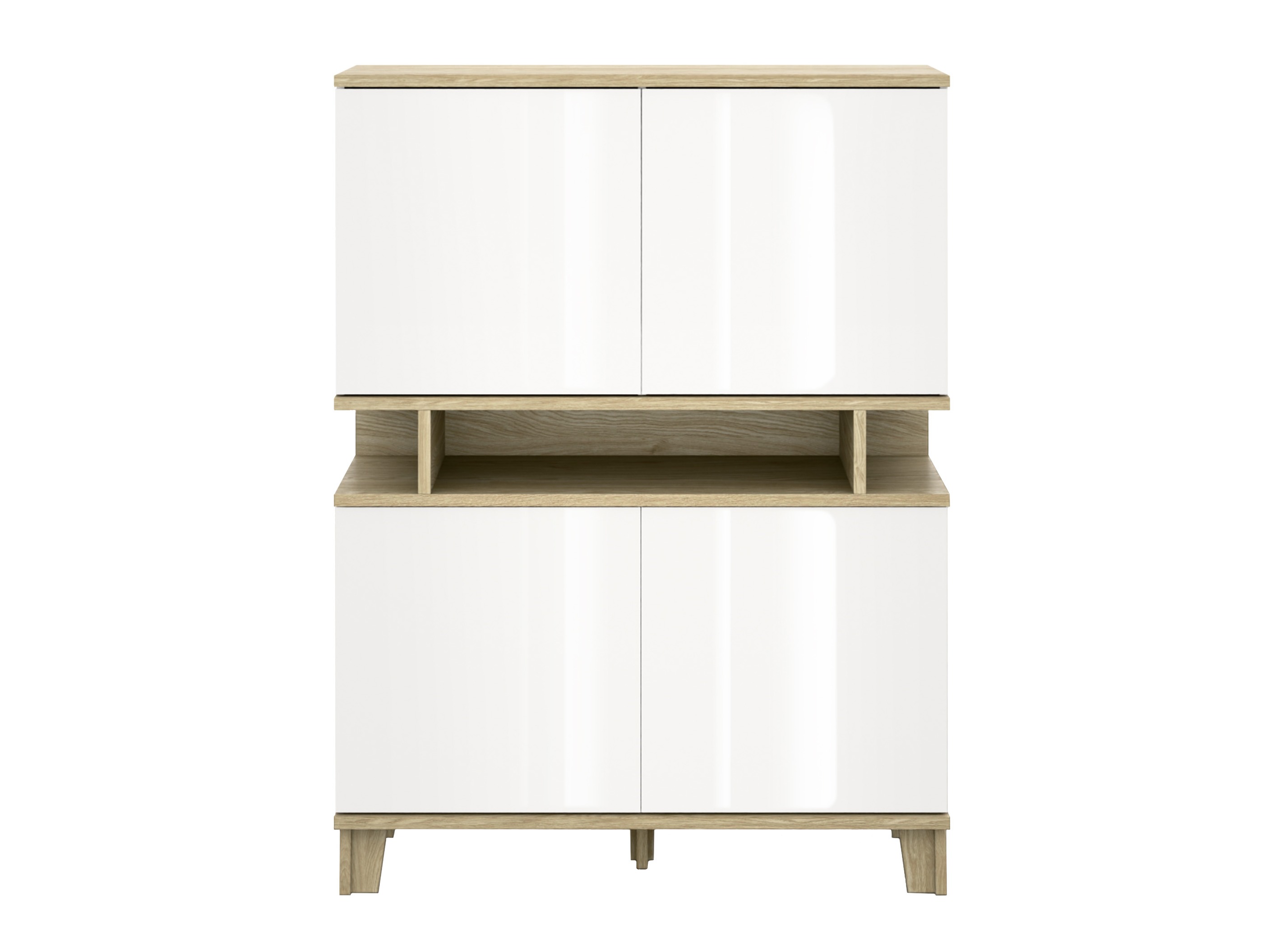 Estante Evarveru 106 (Branco brilhante)