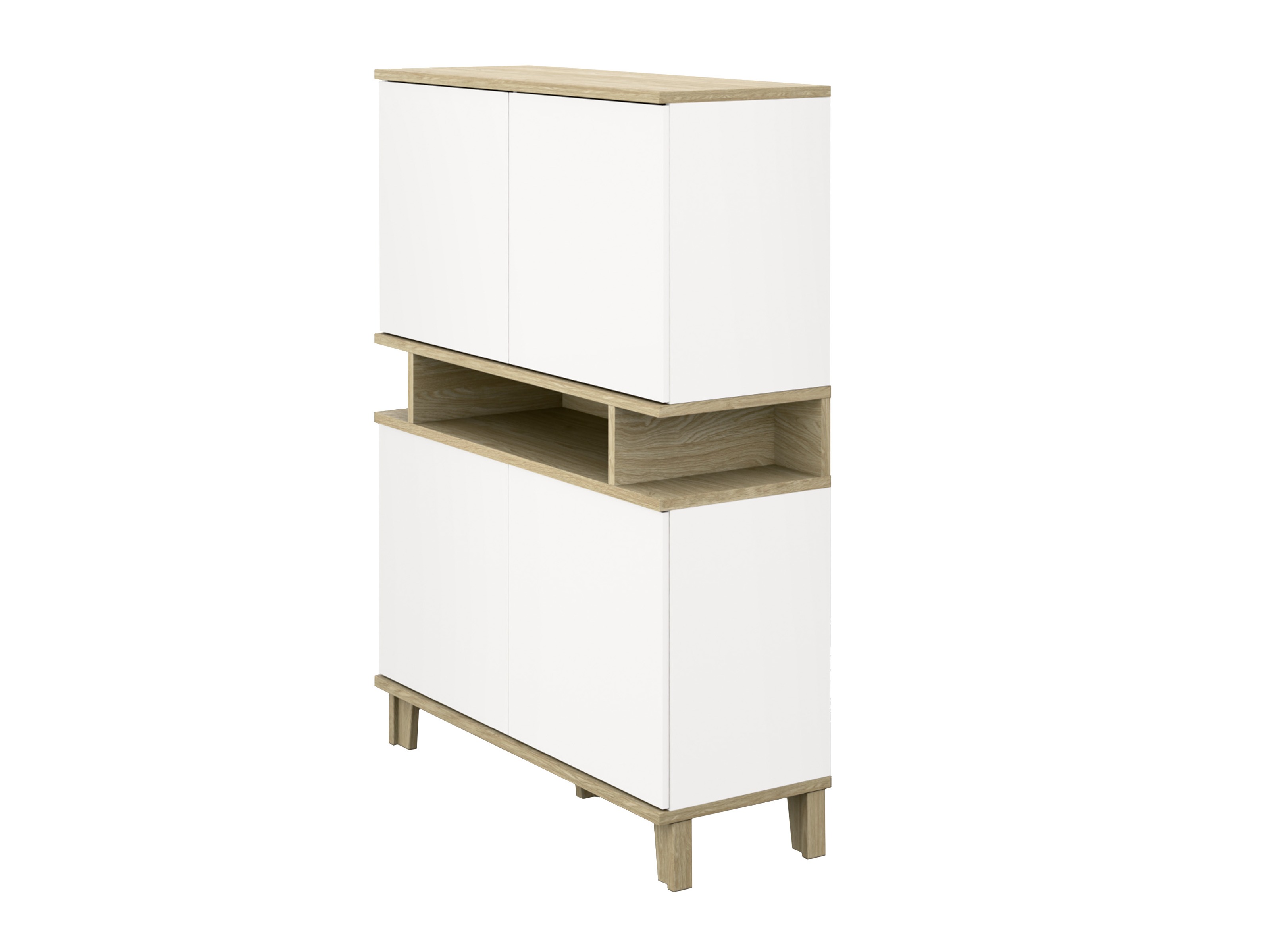 Estante Evarveru 106 (Mate branco)