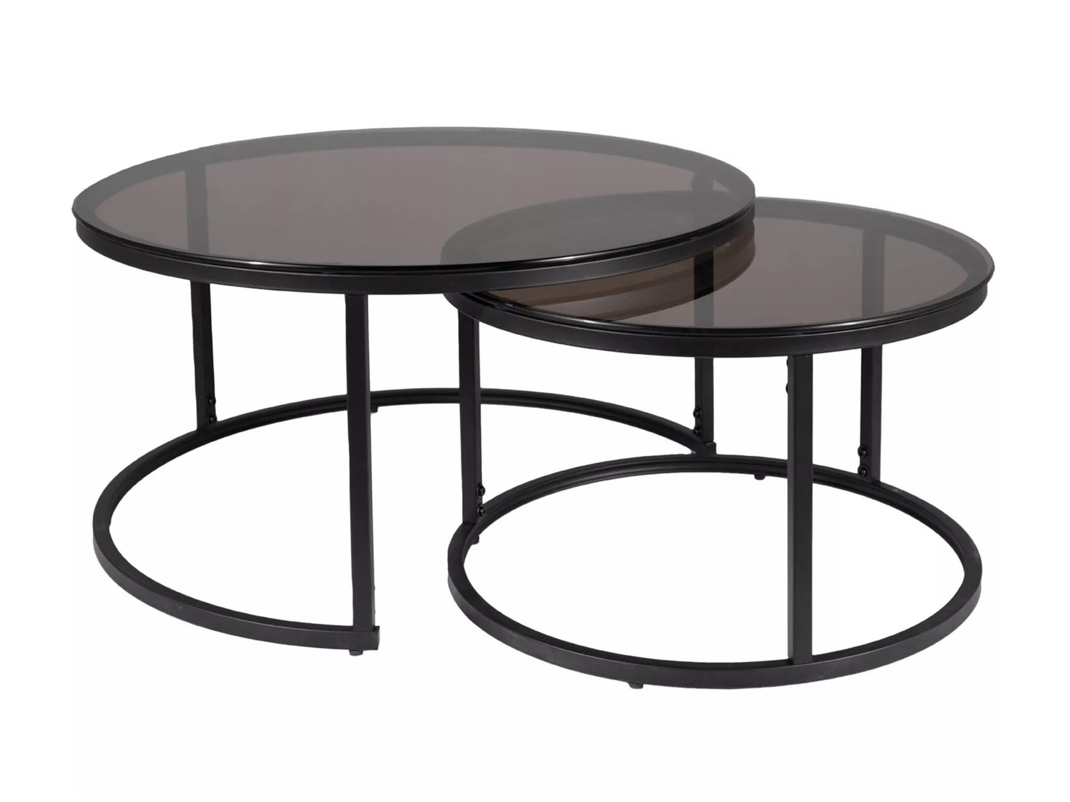 Conjunto de mesa de centro Detroit 607 (Preto)