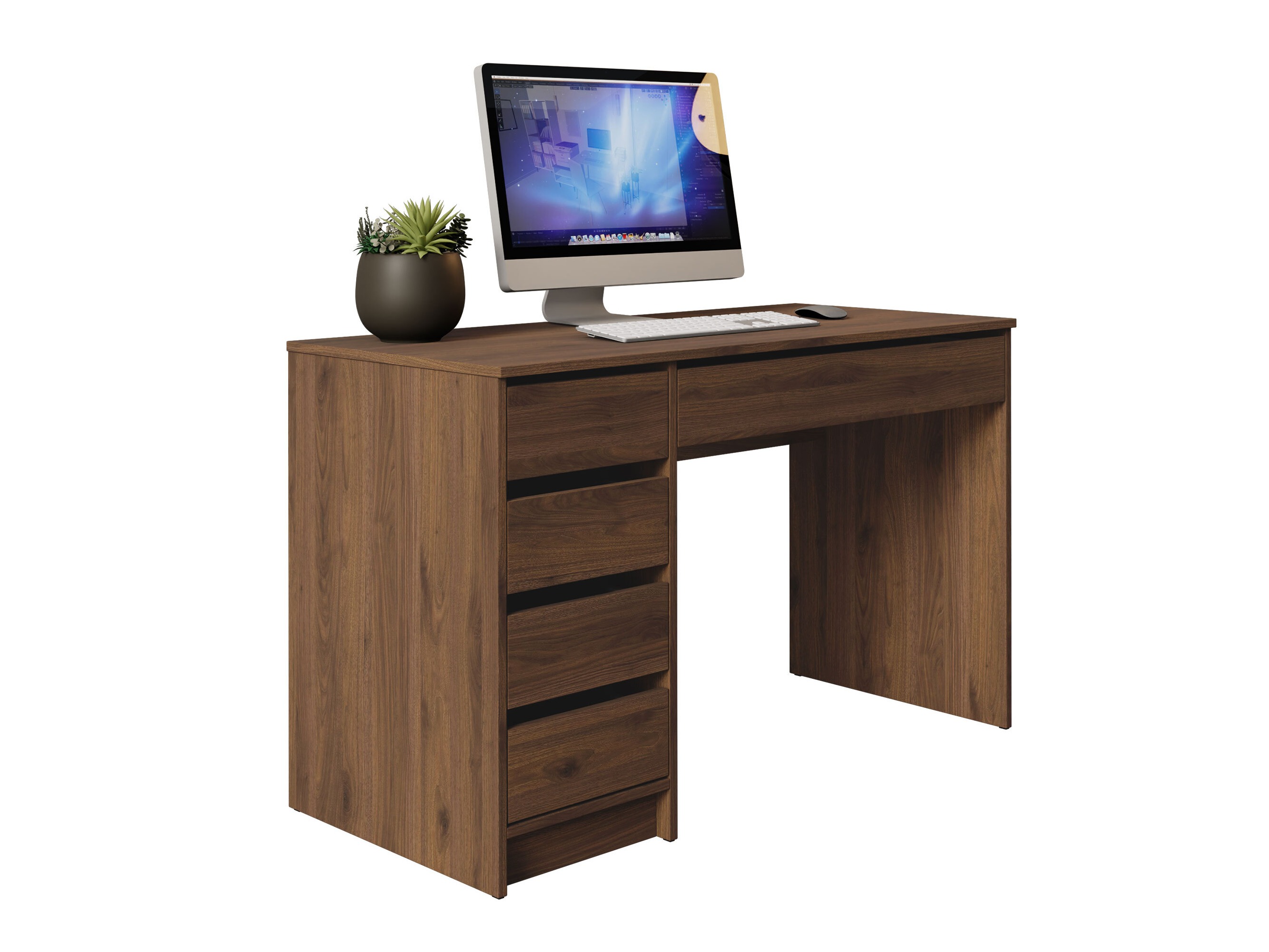 Mesa de escritório Comfivo Terros I (Nogueira)