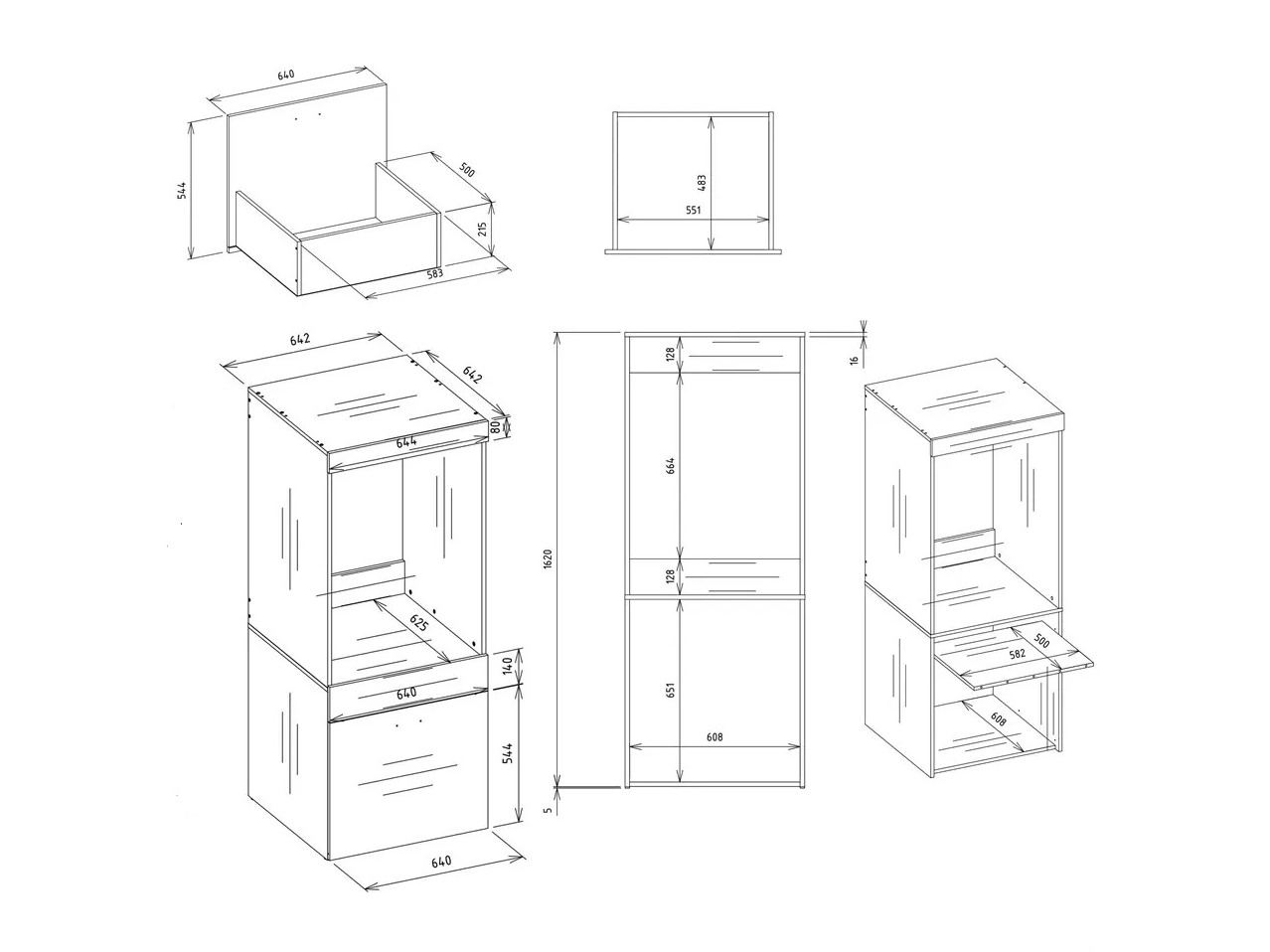 Prateleira para casa de banho Balelbo 110 (Branco)