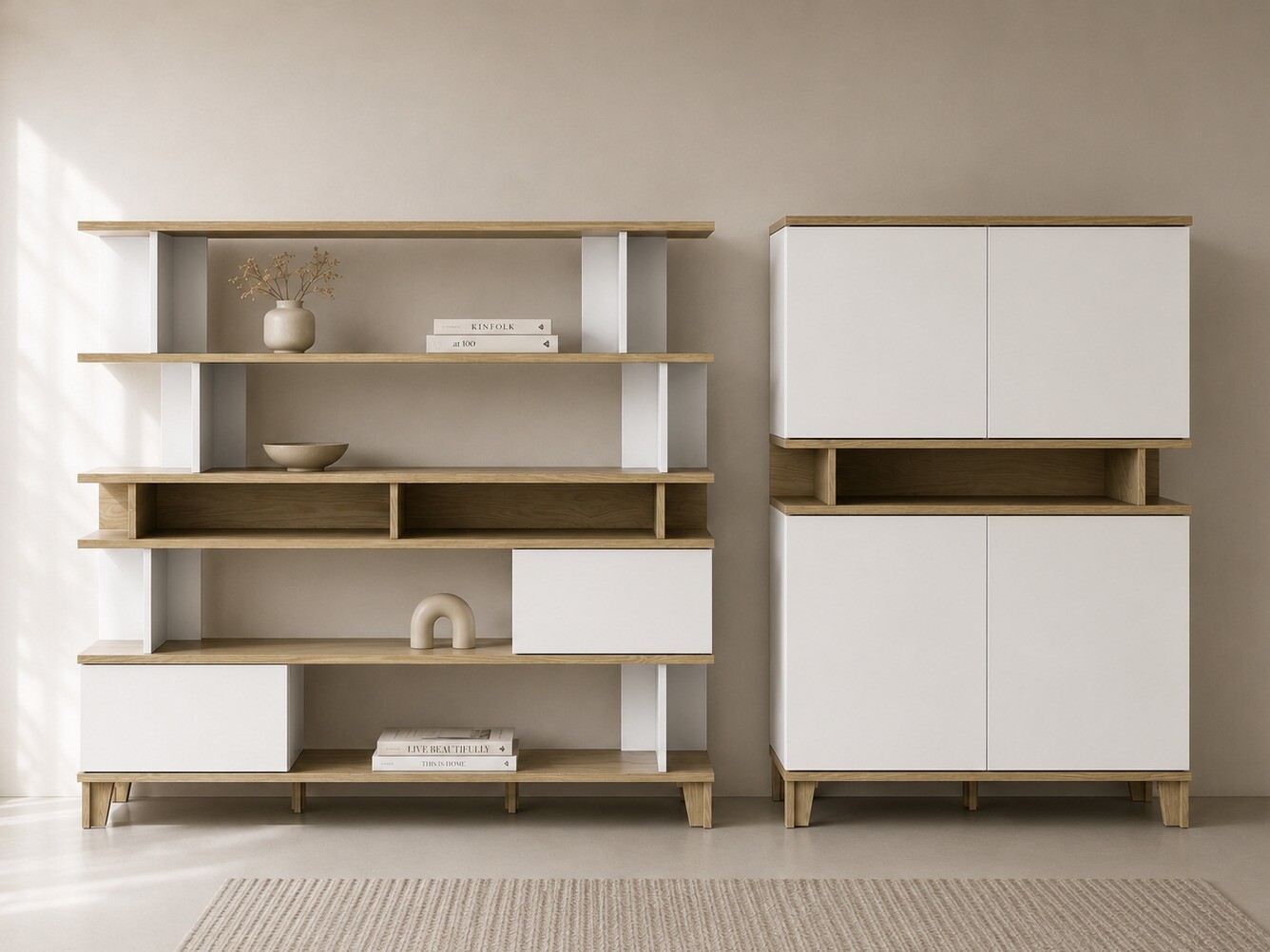Estante Evarveru 104 (Mate branco)