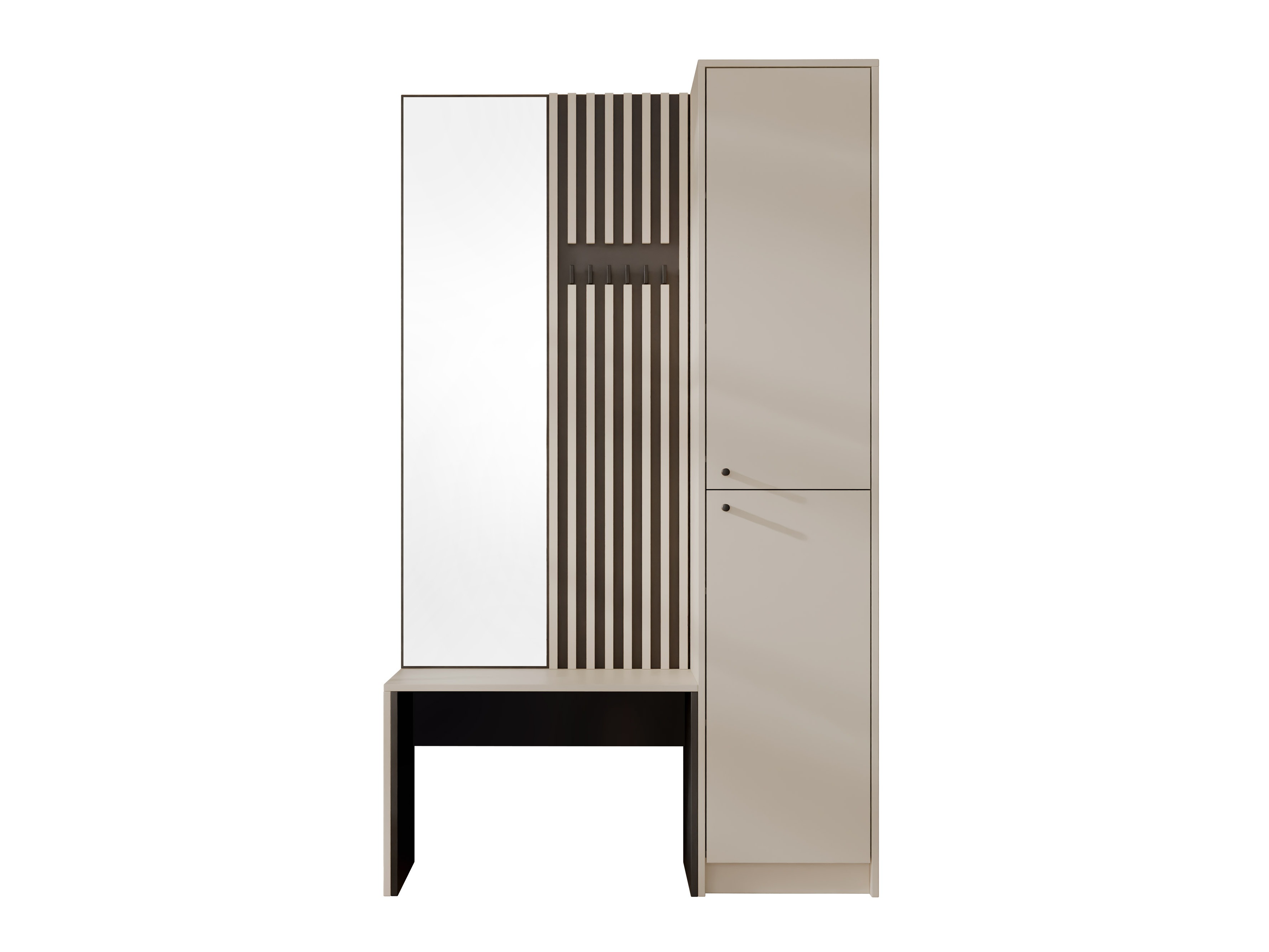 Conjunto para corredor Comfivo Nomas (Bege + Preto)
