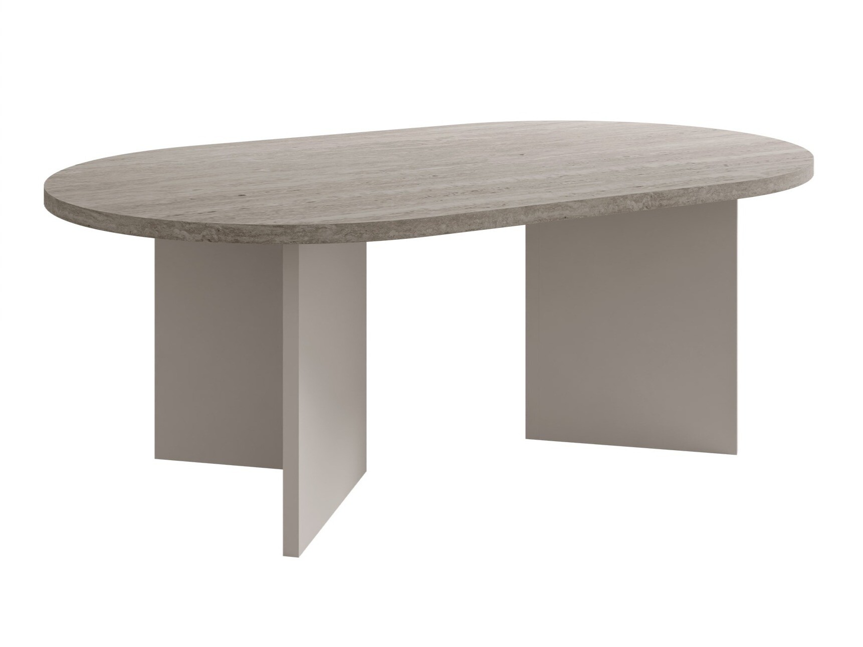 Mesa de centro Comfivo Fungus (Claro Travertine + Bege)