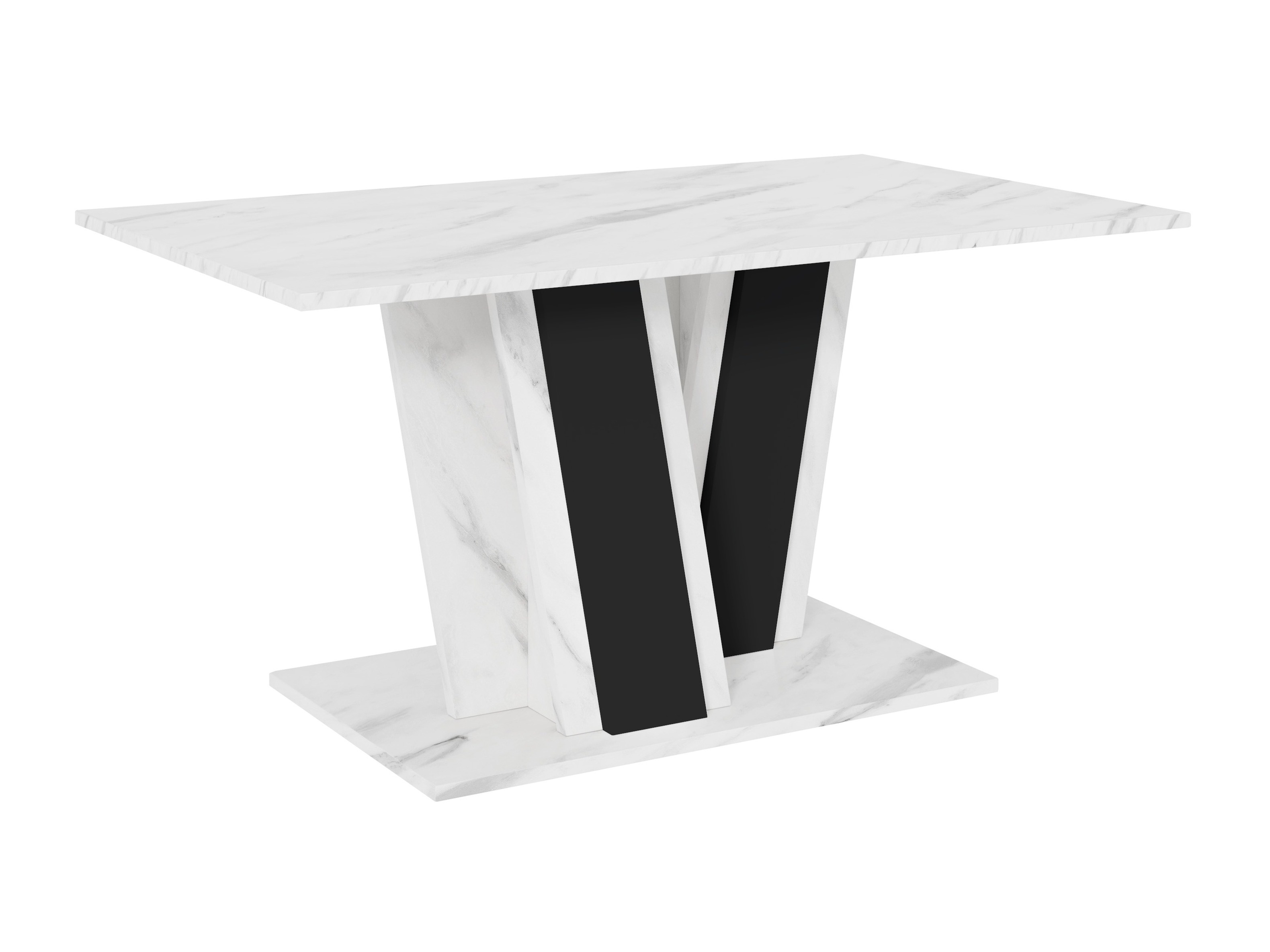 Mesa de centro Goodyear 138 (Marmore branco + Preto)