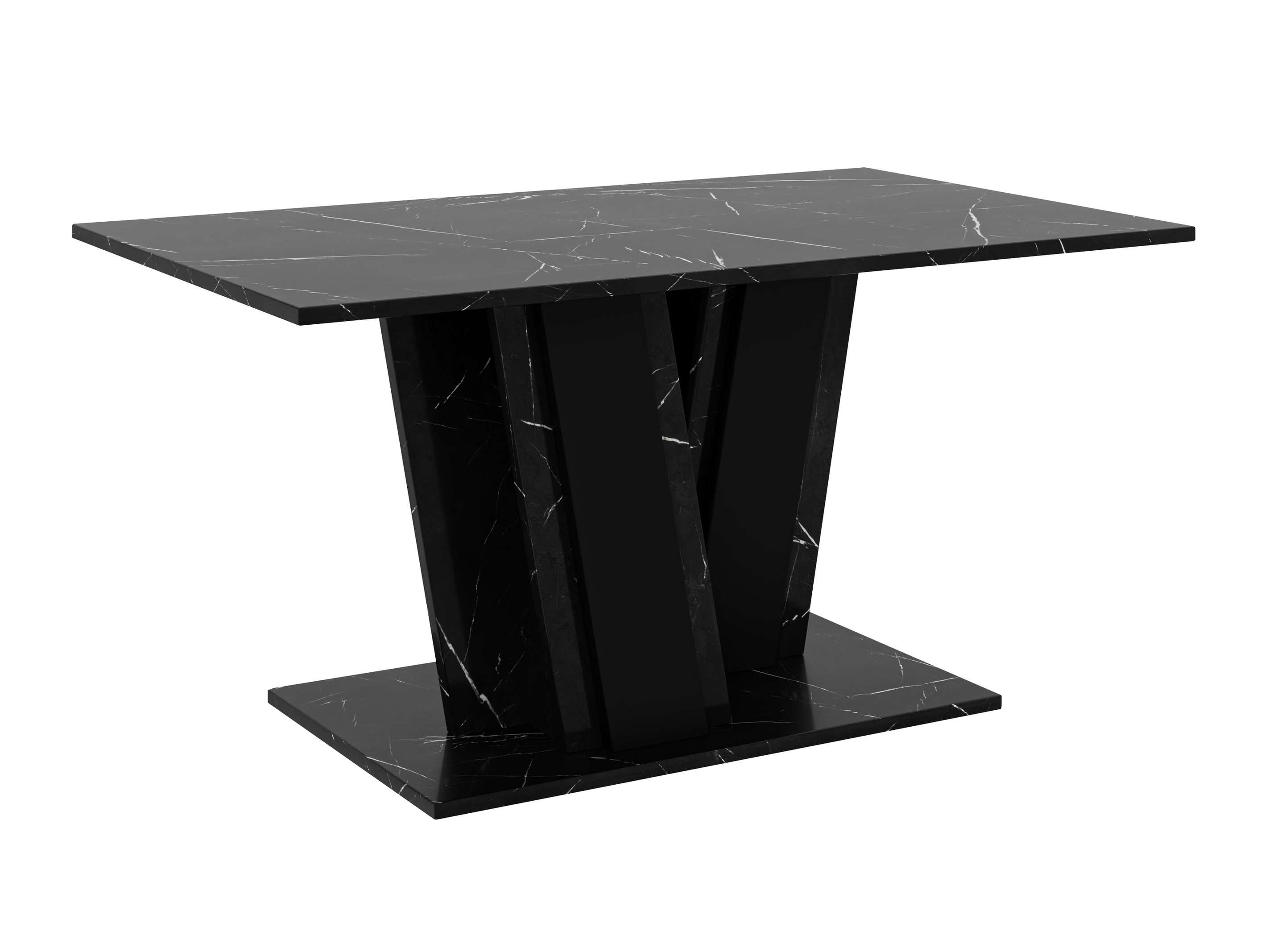 Mesa de centro Goodyear 138 (Mármore preto + Preto)