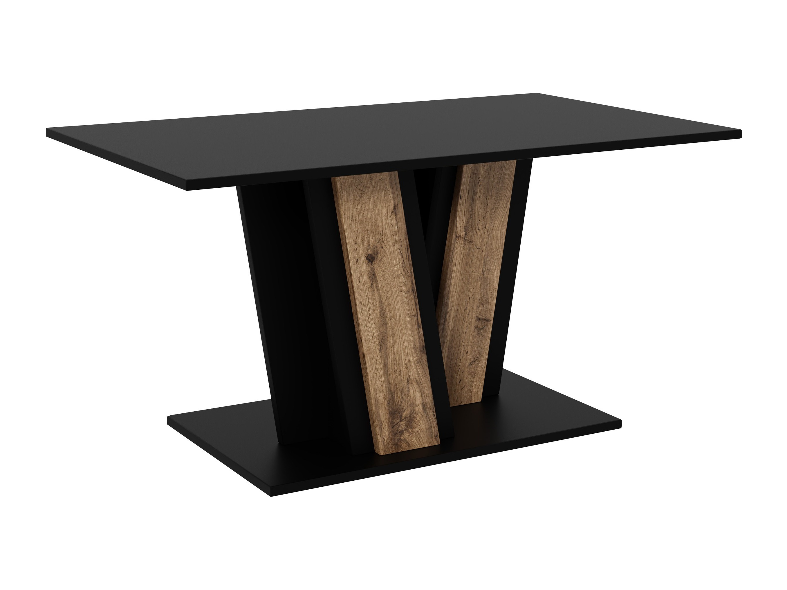 Mesa de centro Goodyear 138 (Preto + Carvalho wotan)