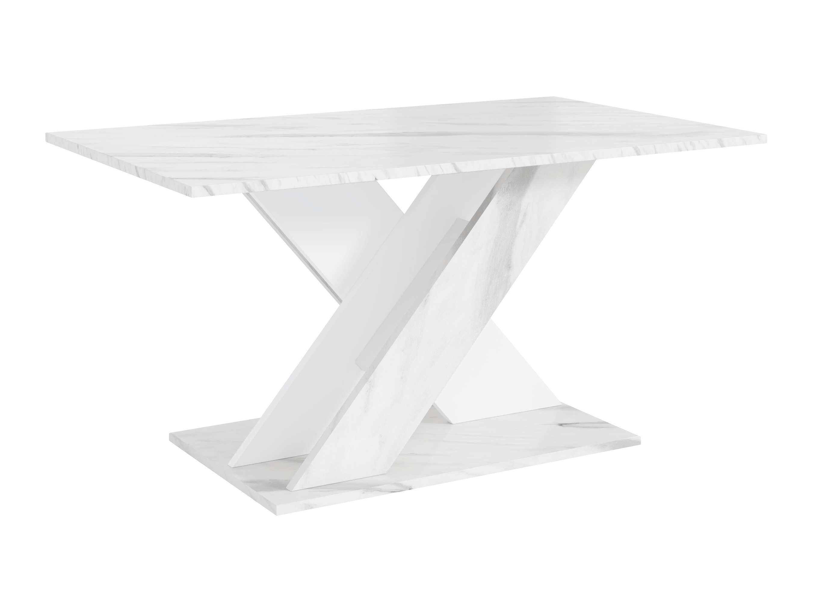 Mesa de centro Goodyear 140 (Marmore branco + Branco)