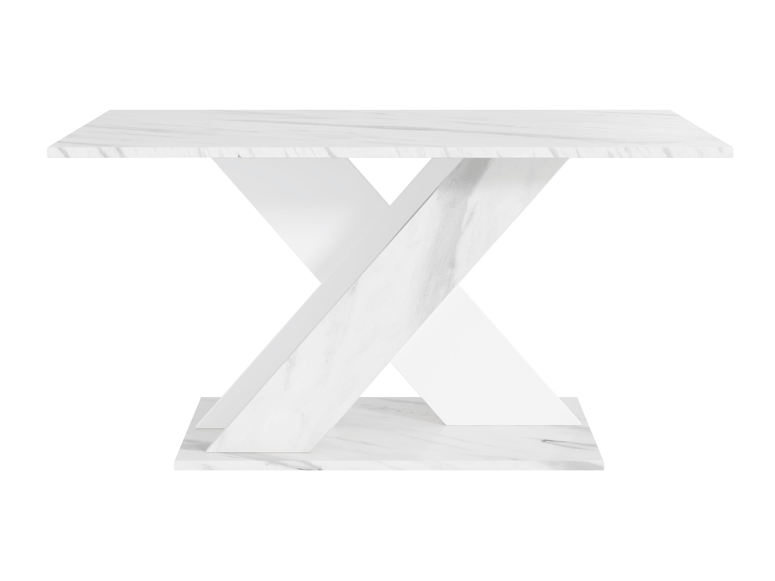 Mesa de centro Goodyear 140 (Marmore branco + Branco)