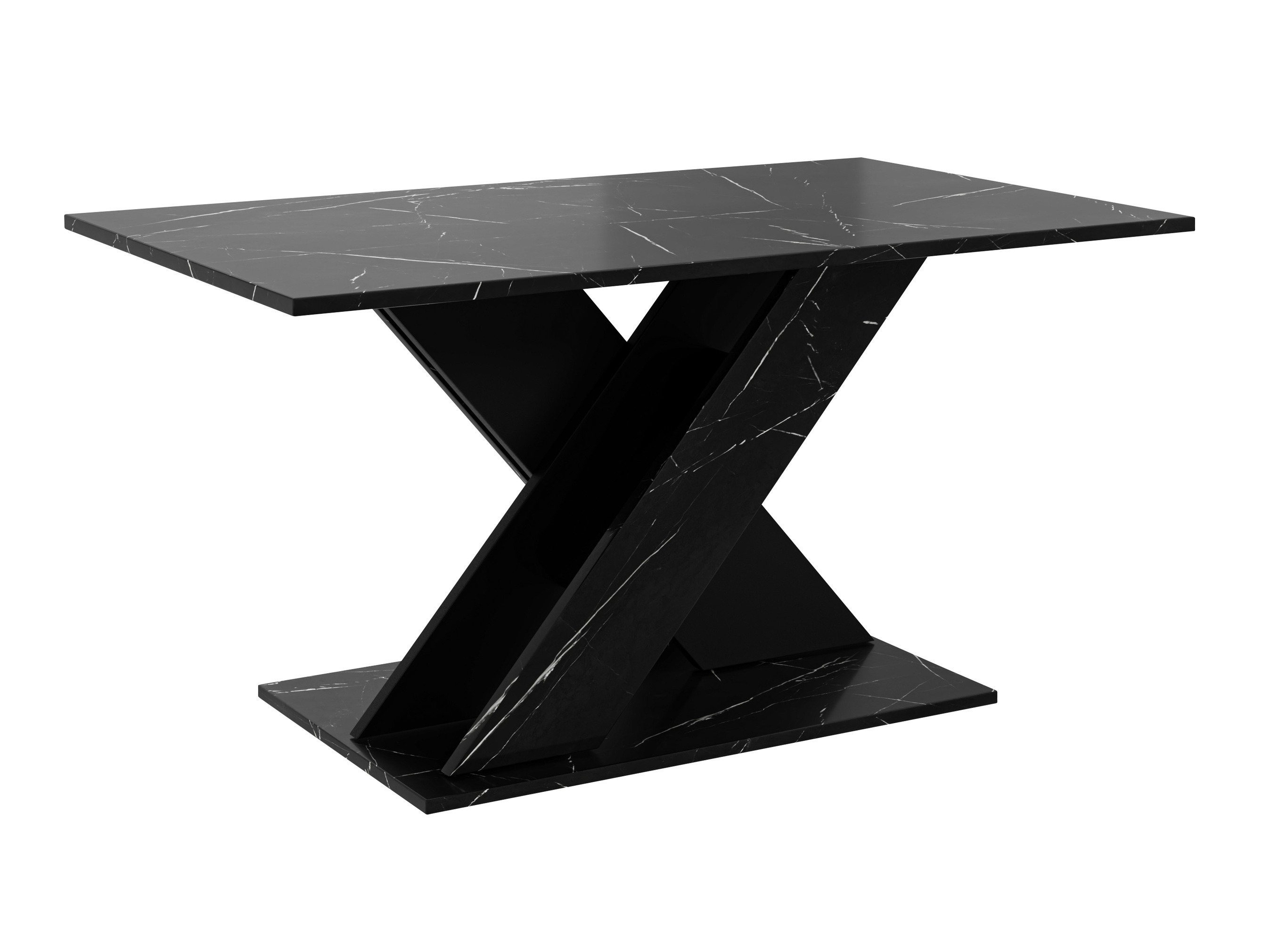 Mesa de centro Goodyear 140 (Mármore preto + Preto)