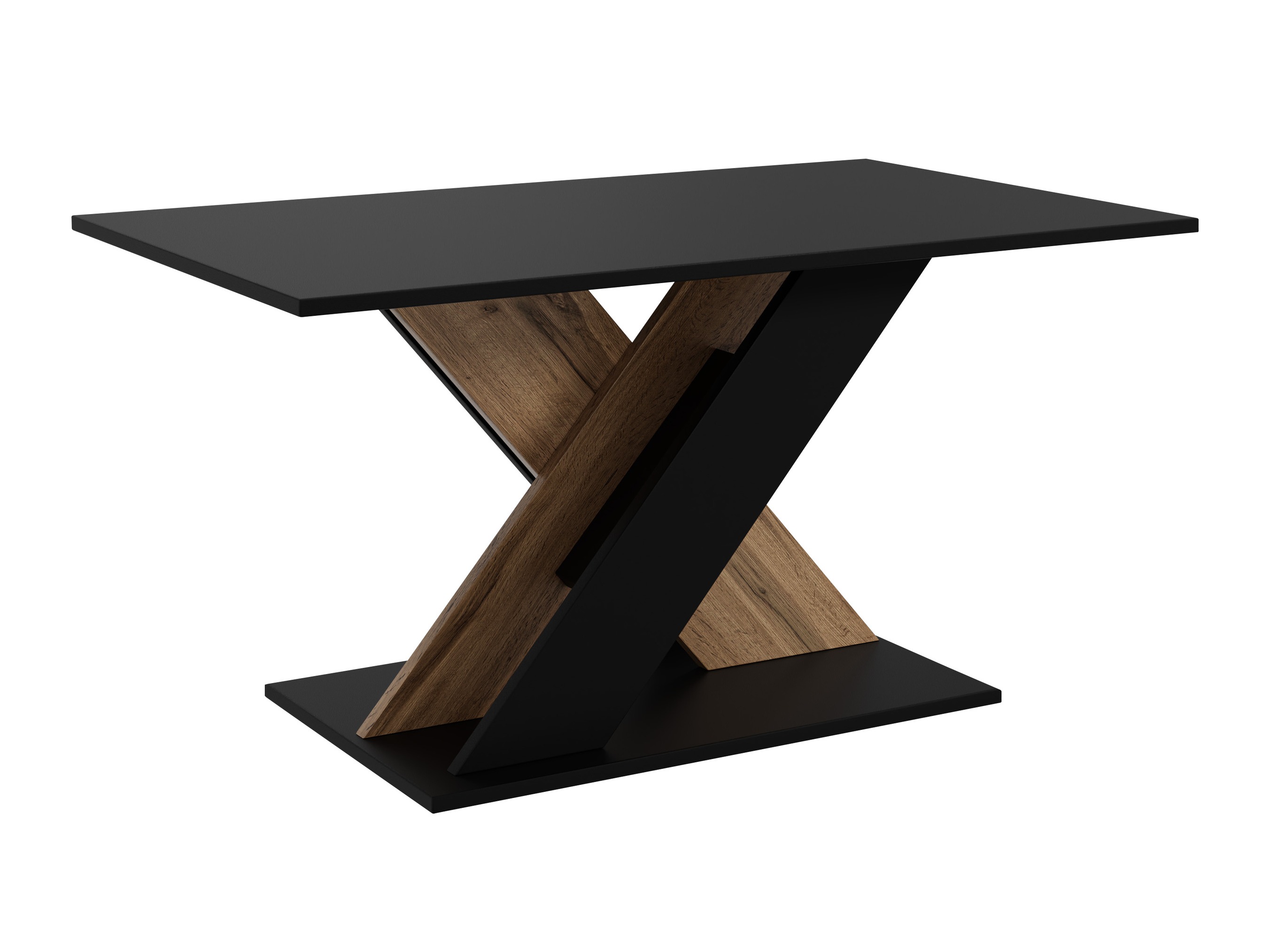 Mesa de centro Goodyear 140 (Preto + Carvalho wotan)