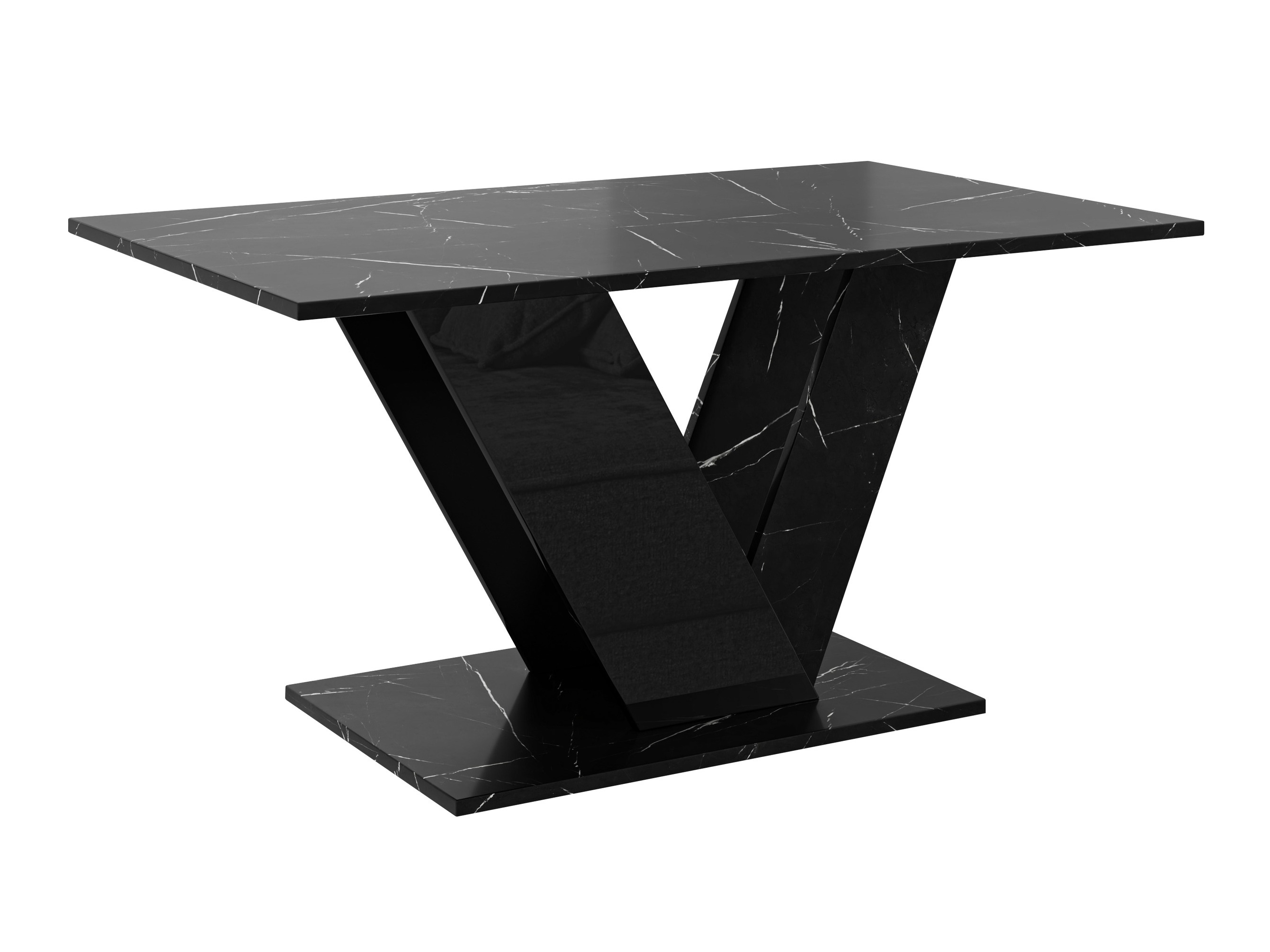 Mesa de centro Goodyear 142 (Mármore preto + Preto)