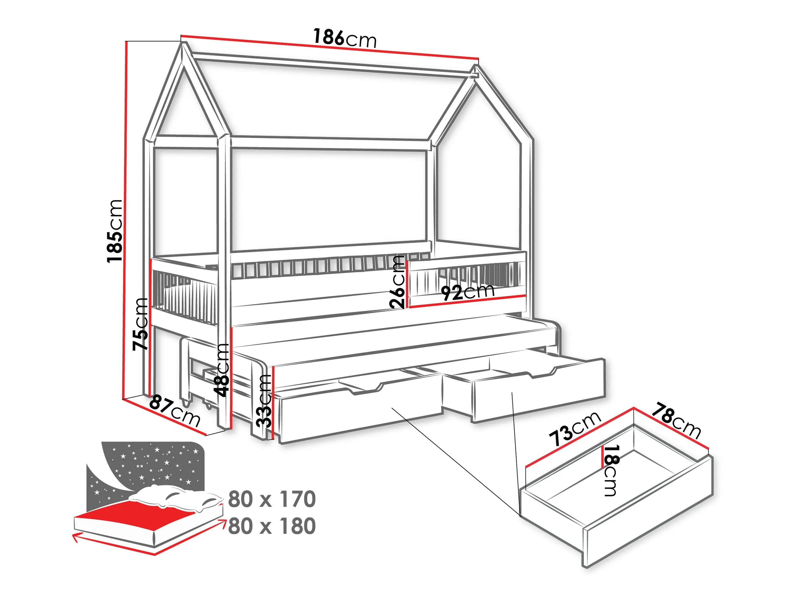 Cama Henderson 166 (Branco)