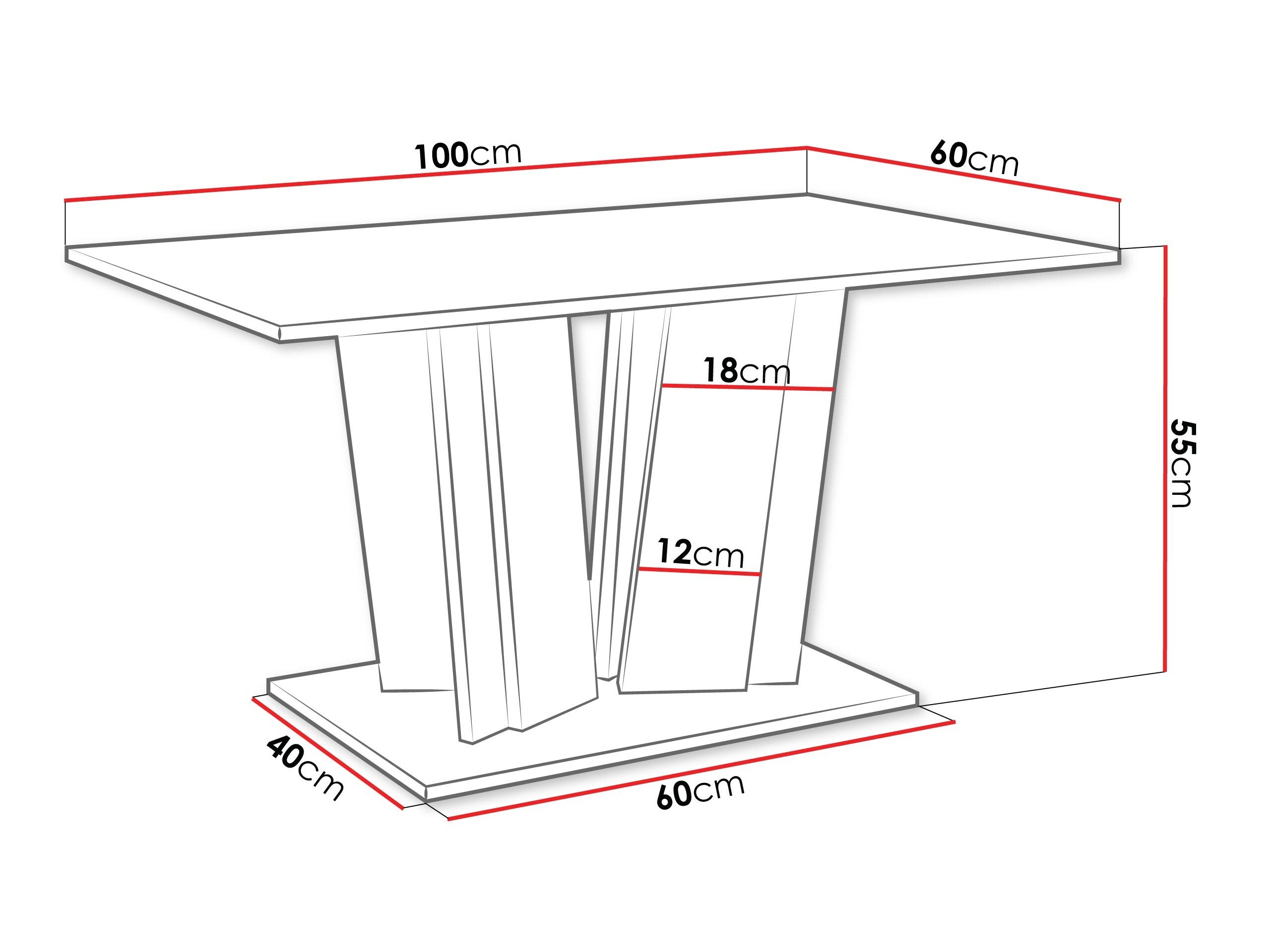 Mesa de centro Goodyear 143 (Mármore preto + Preto)