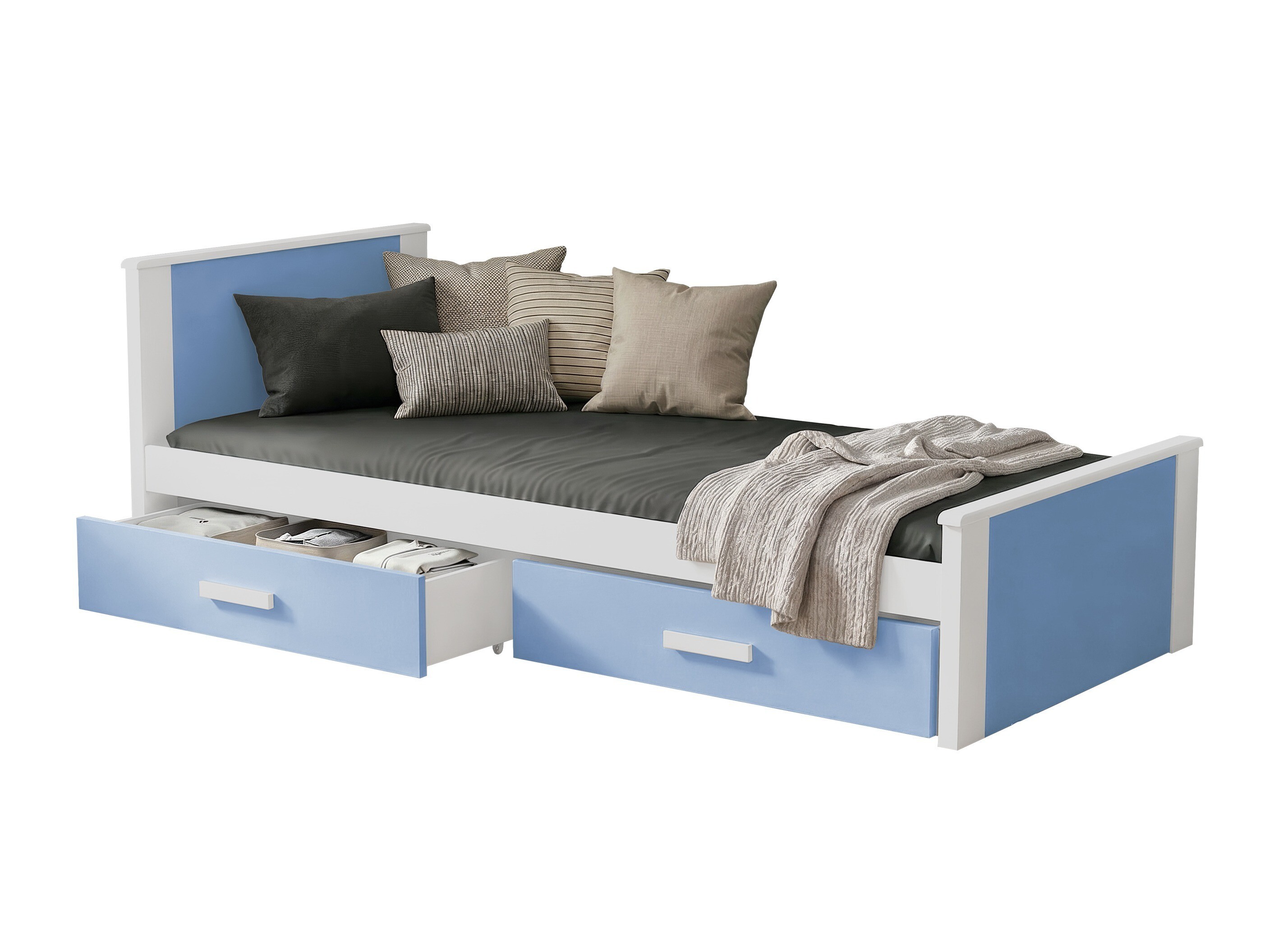 Cama Henderson 116 (Branco + Azul)