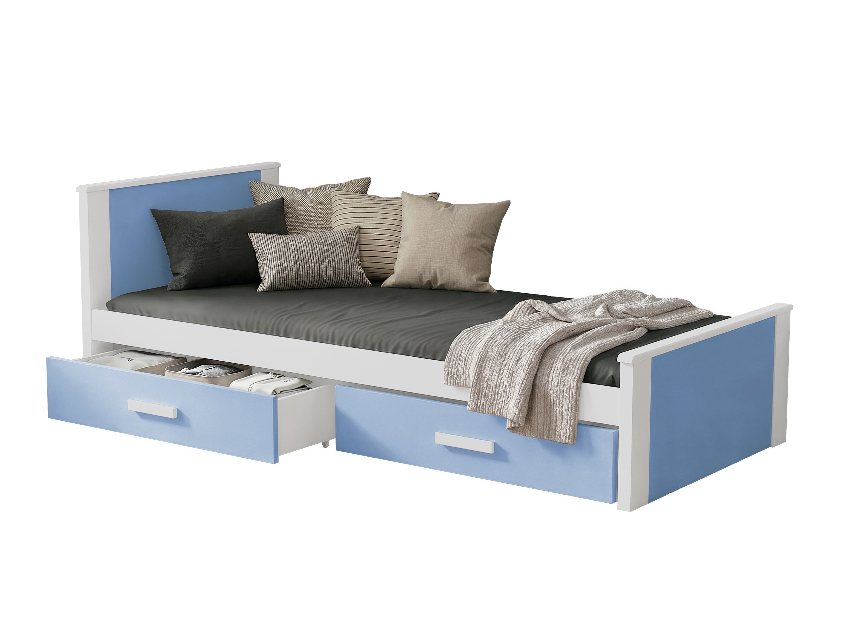 Cama Henderson 116 (Branco + Azul)