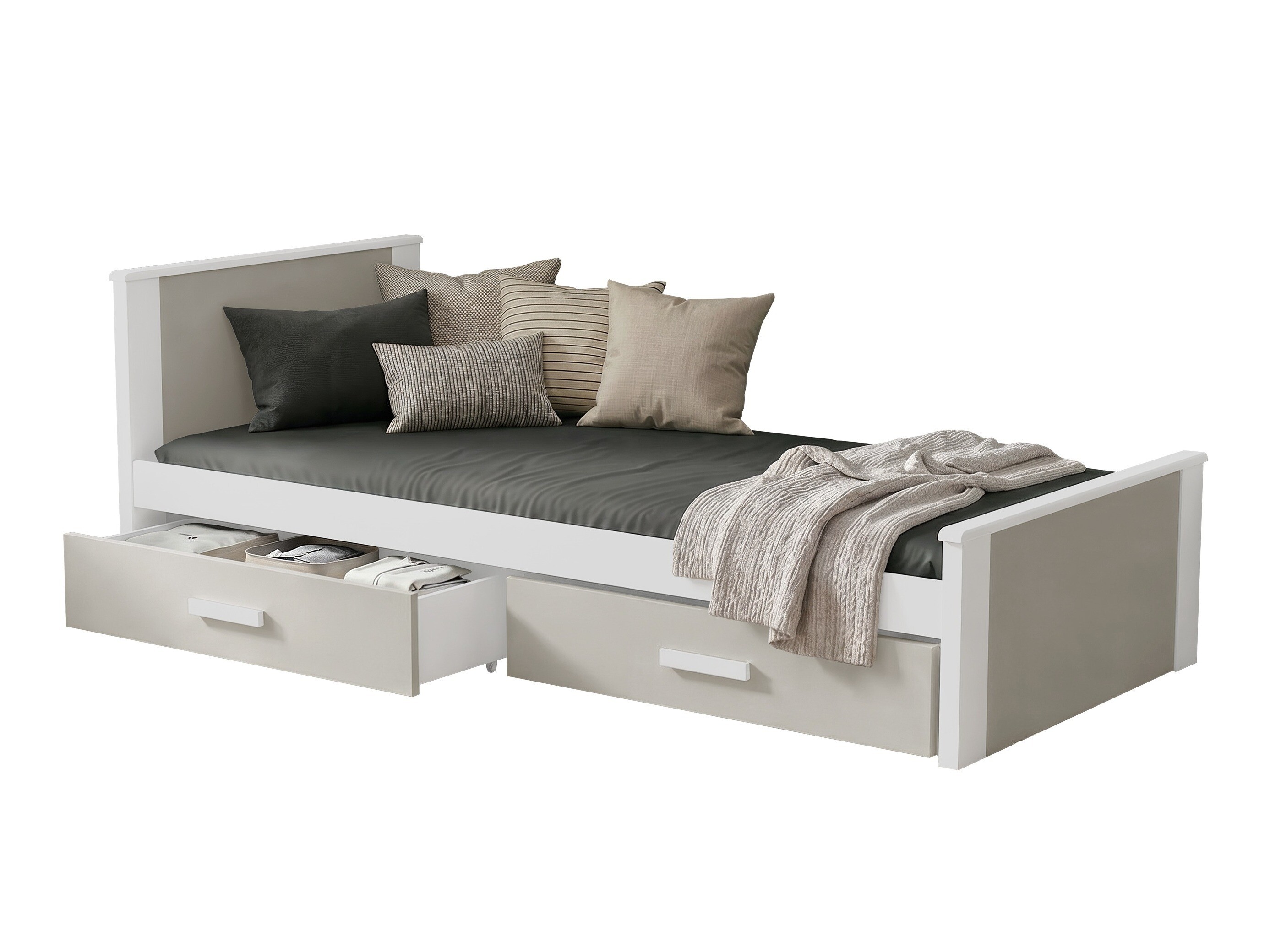 Cama Henderson 116 (Branco + Caxemira)