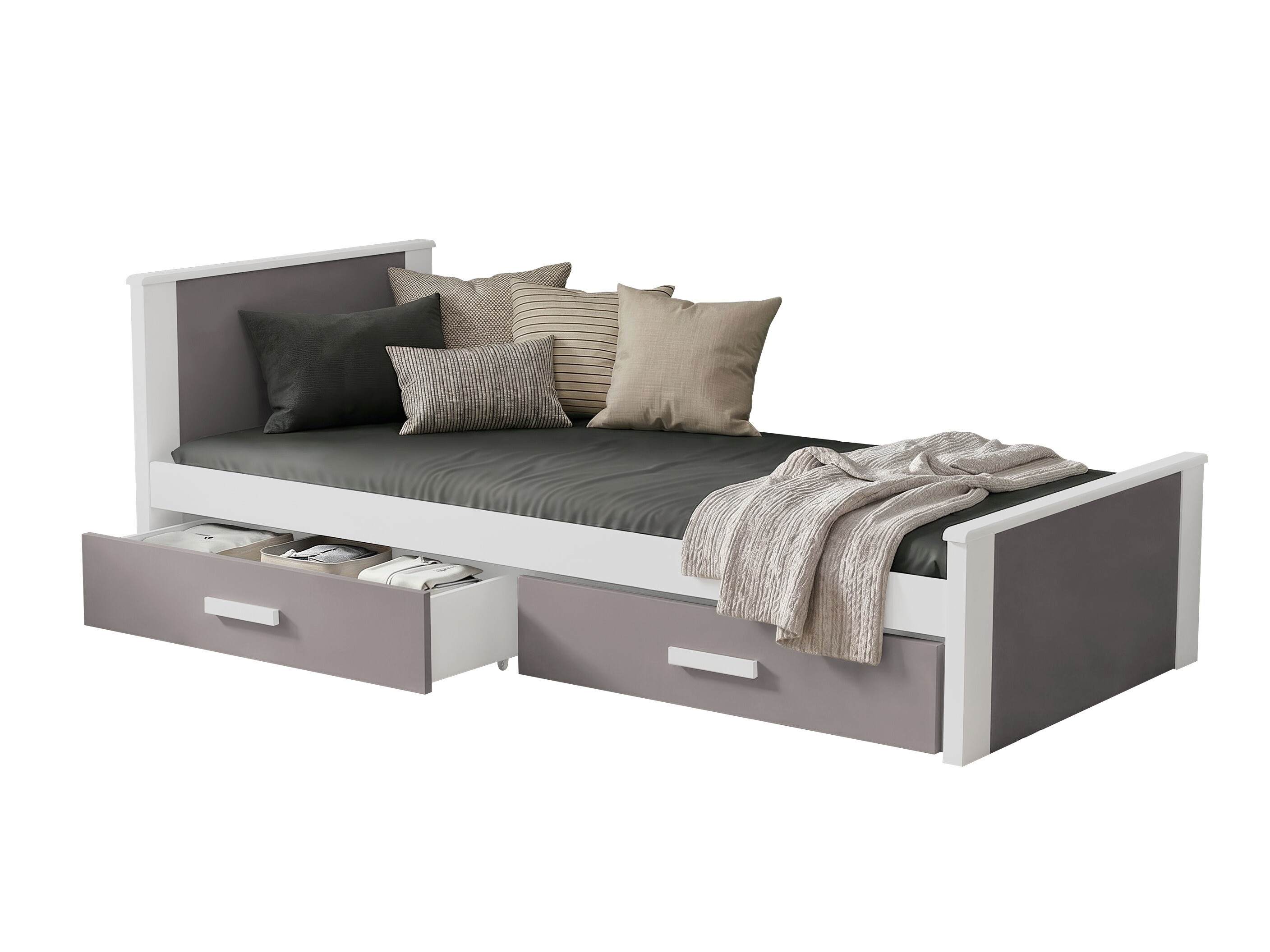 Cama Henderson 116 (Branco + Trufa)