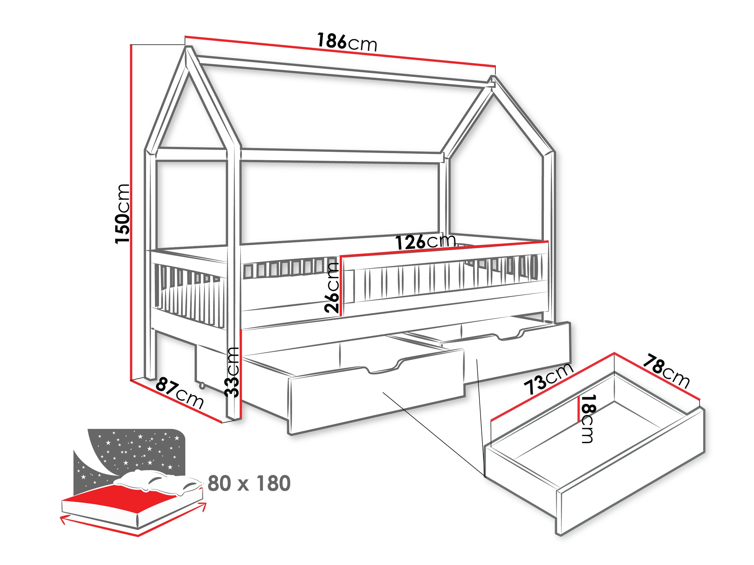 Cama Henderson 167 (Branco)
