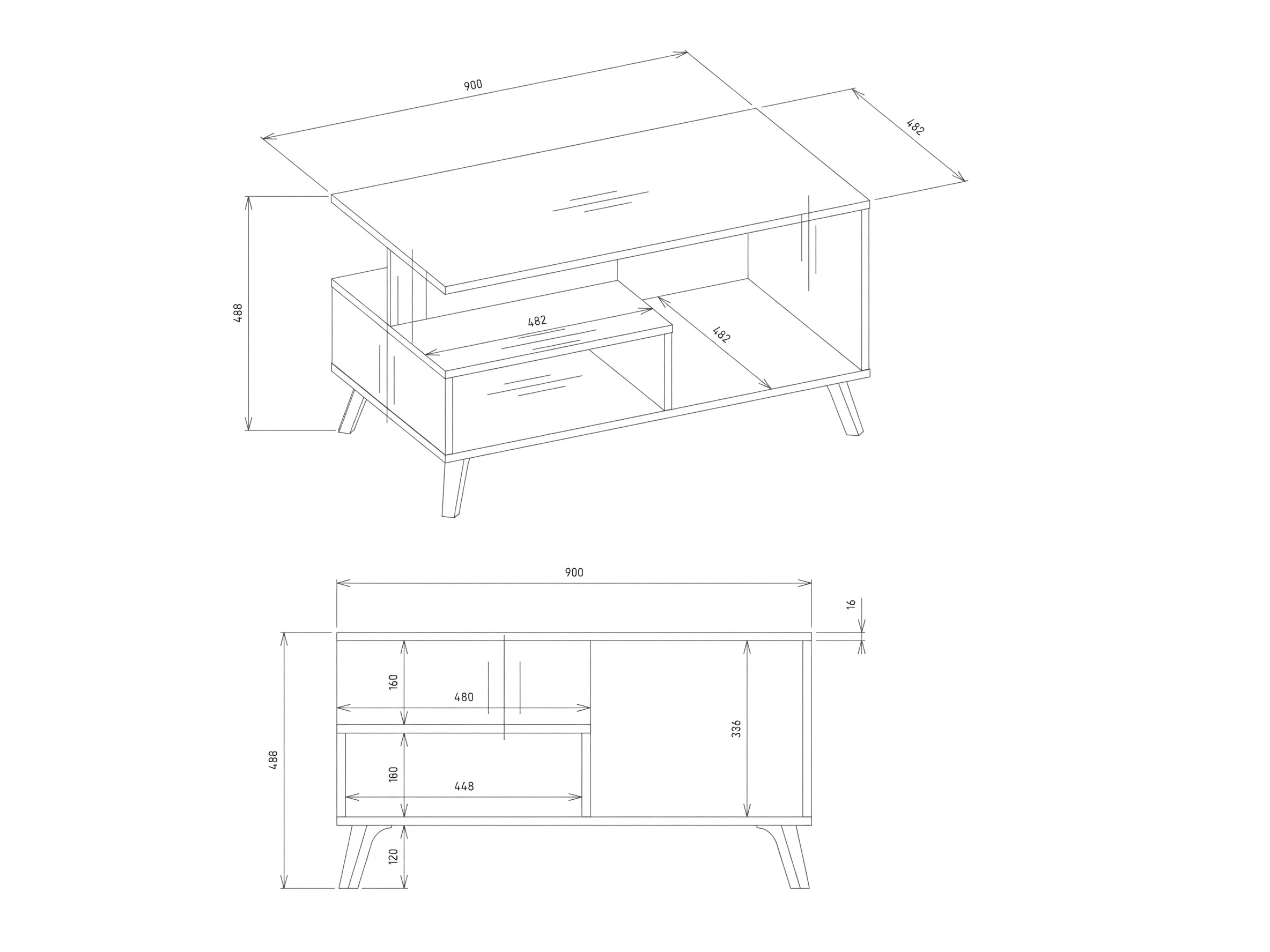 Mesa de centro Telue 102