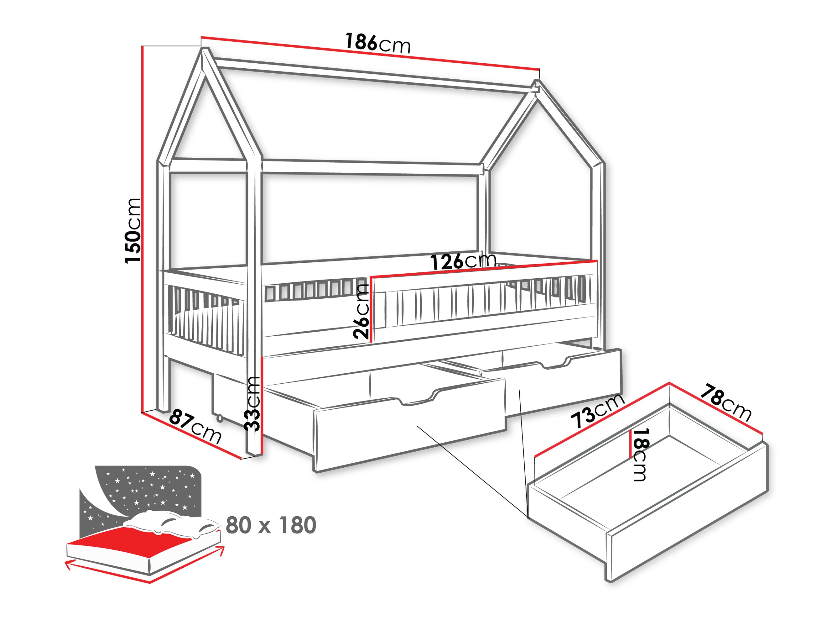 Cama Henderson 168 (Branco)