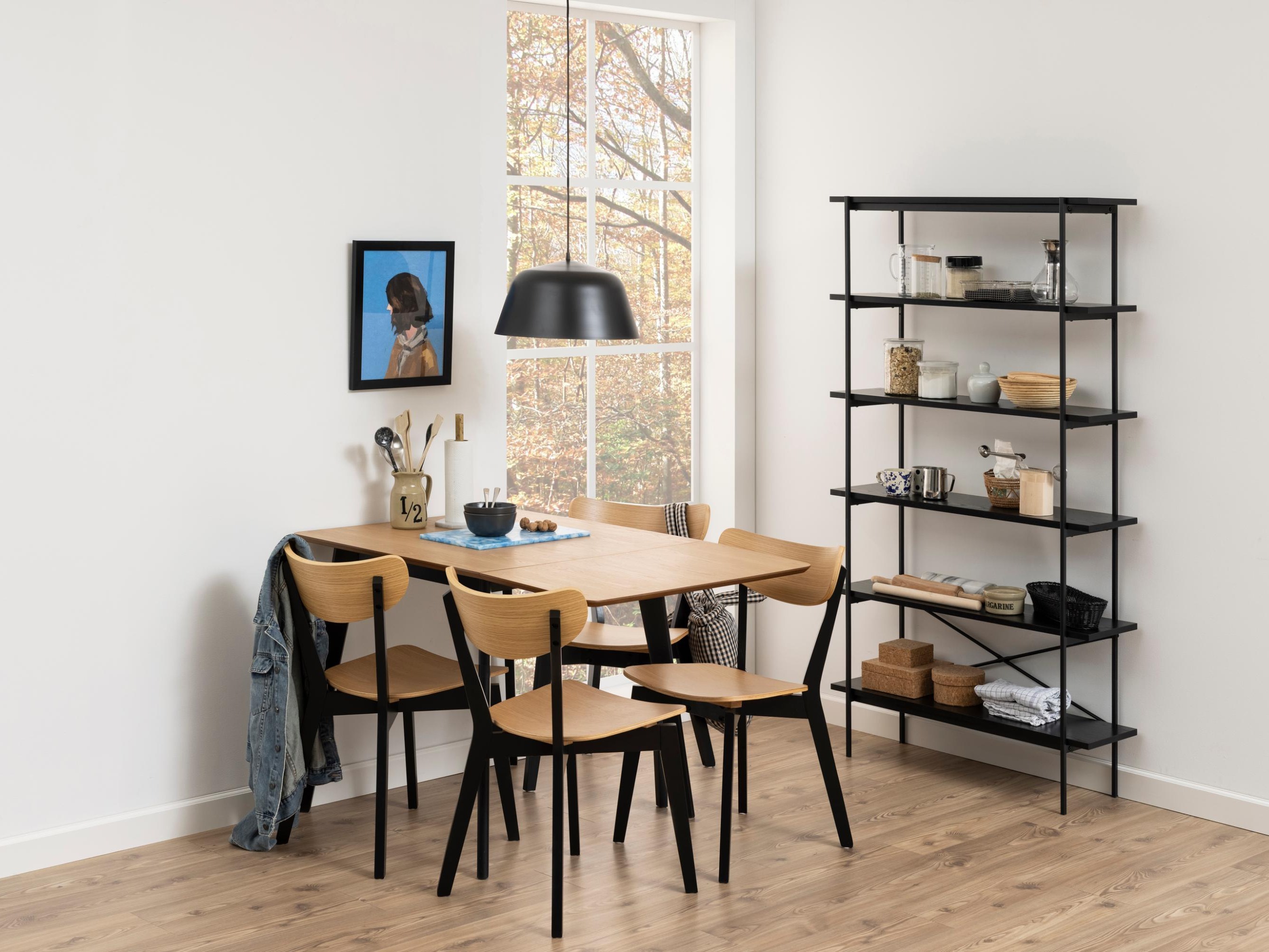 Mesa Norsica 484 (Carvalho selvagem + Preto)